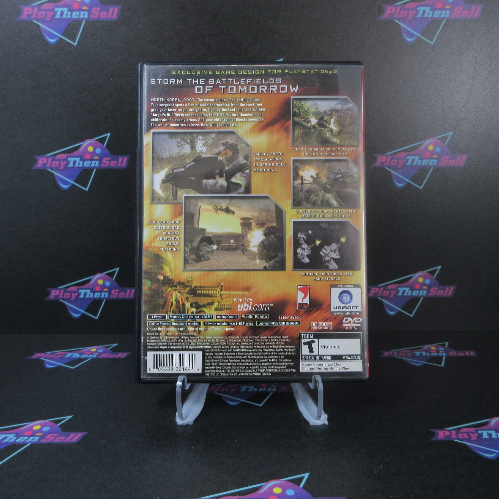 Tom Clancy's Ghost Recon 2 First Contact GH + Reg Card PS2 PlayStation 2 AD/DD - Very Good