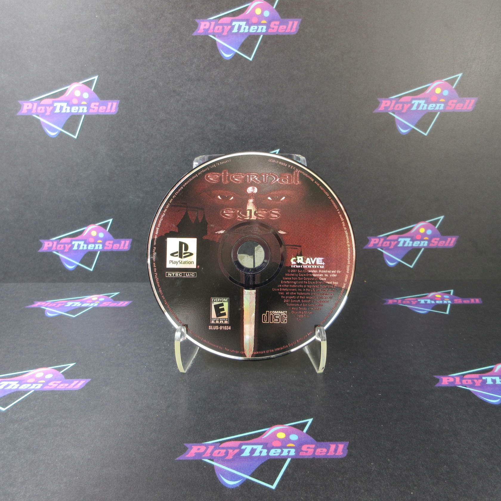 Eternal Eyes PS1 Playstation 1 Disc Only - Very Good