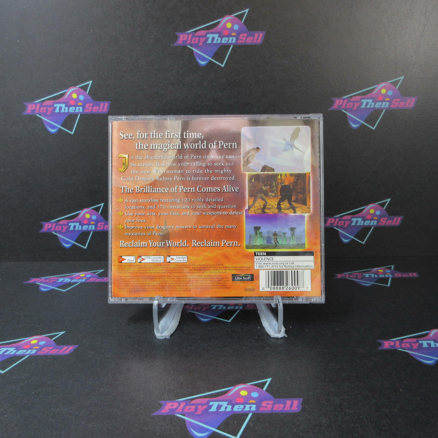 Dragon Riders Chronicles Of Pern + Reg Card Sega Dreamcast MD Complete CIB - Very Good