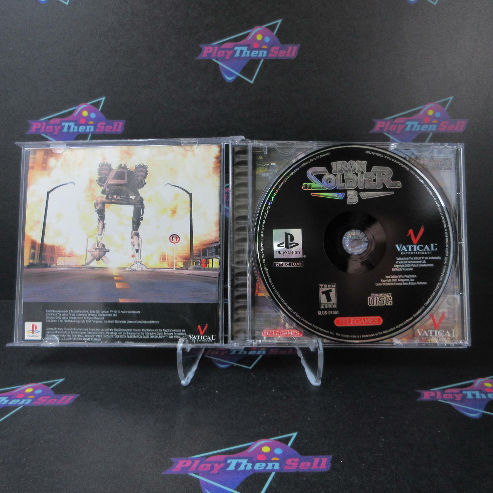 Iron Soldier 3 PS1 PlayStation 1 + Reg Card - Like New