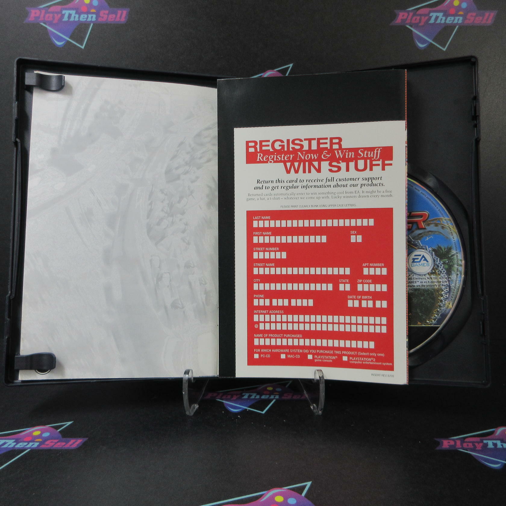 Theme Park Roller Coaster + Reg Card PS2 PlayStation 2 AD/DD Complete CIB - Very Good