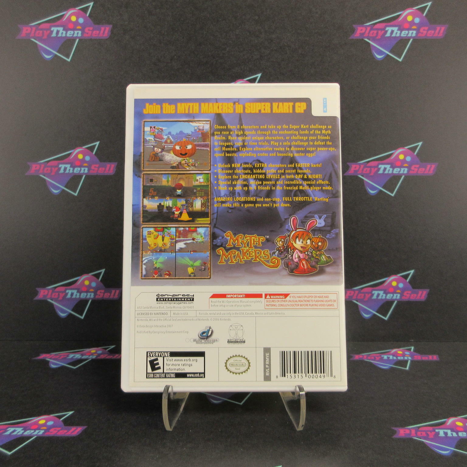 Myth Makers Super Kart GP Nintendo Wii - Very Good