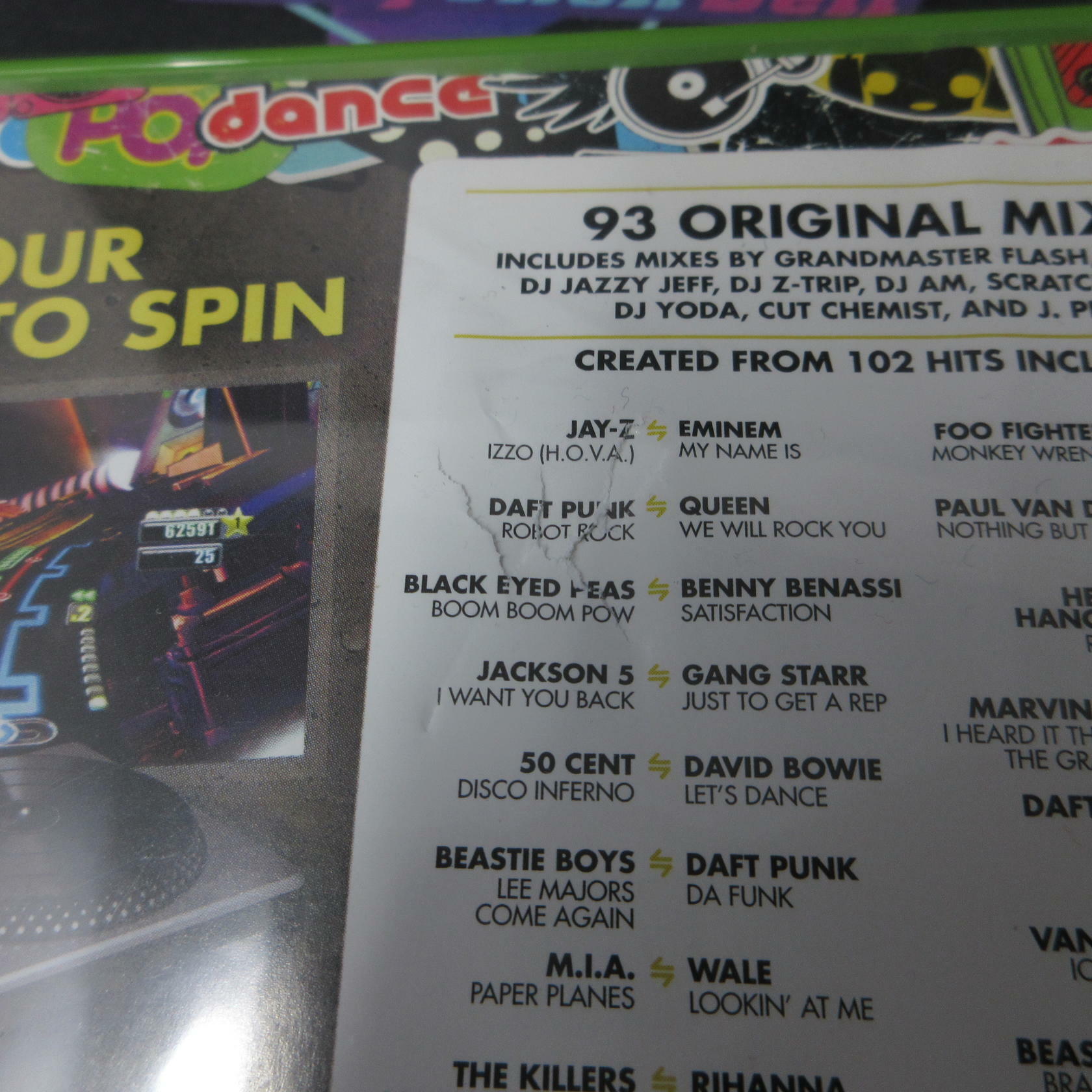 DJ Hero Software Only Xbox 360 AD Complete CIB - Very Good