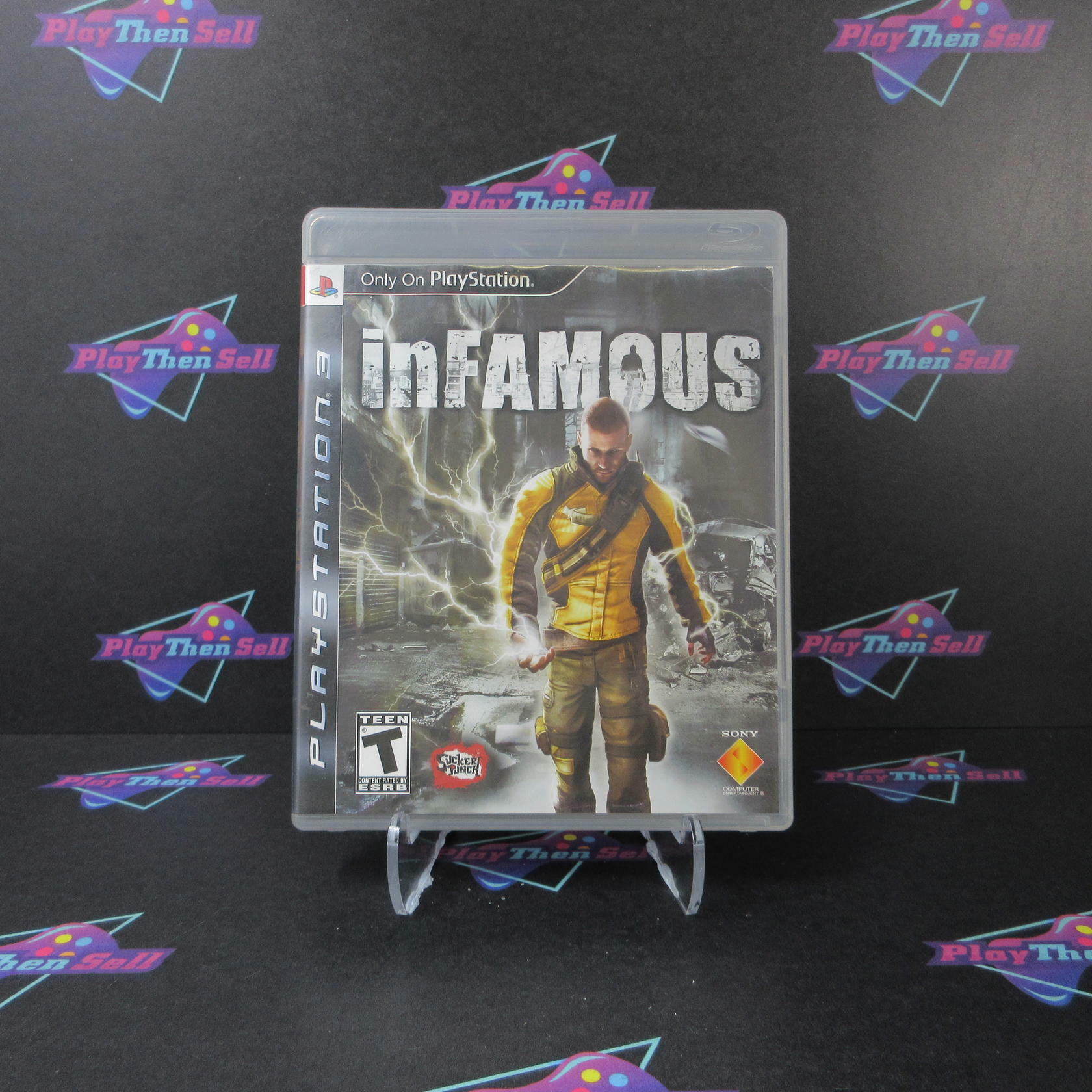Infamous PS3 PlayStation 3 AD/NM - Very Good