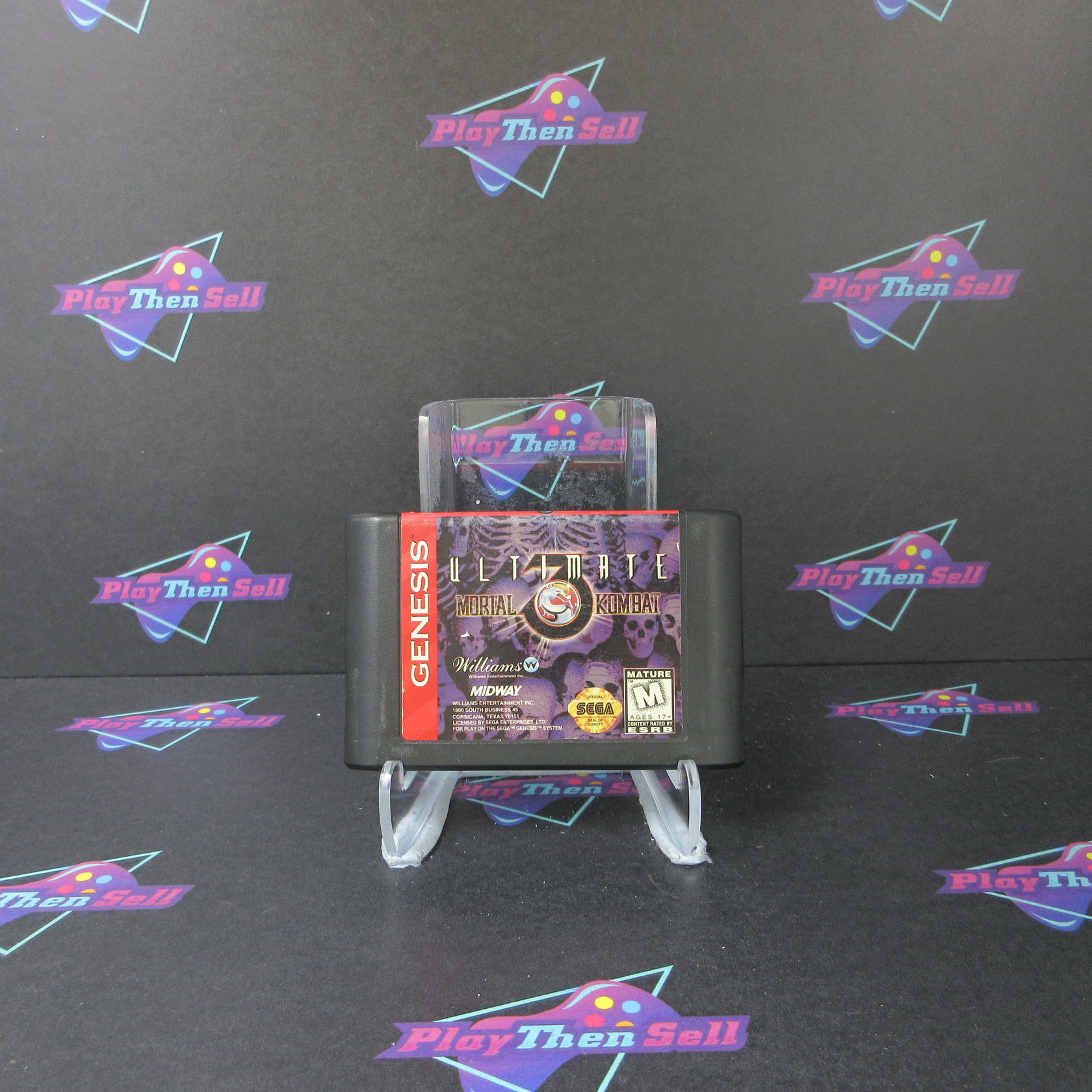 Ultimate Mortal Kombat 3 Sega Genesis Cartridge Only AD Authentic / Tested - Very Good