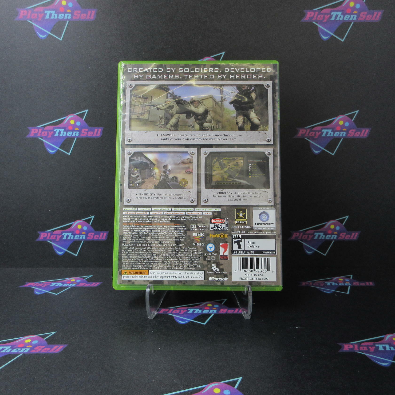America's Army True Soldiers Xbox 360 MD Complete CIB - Very Good