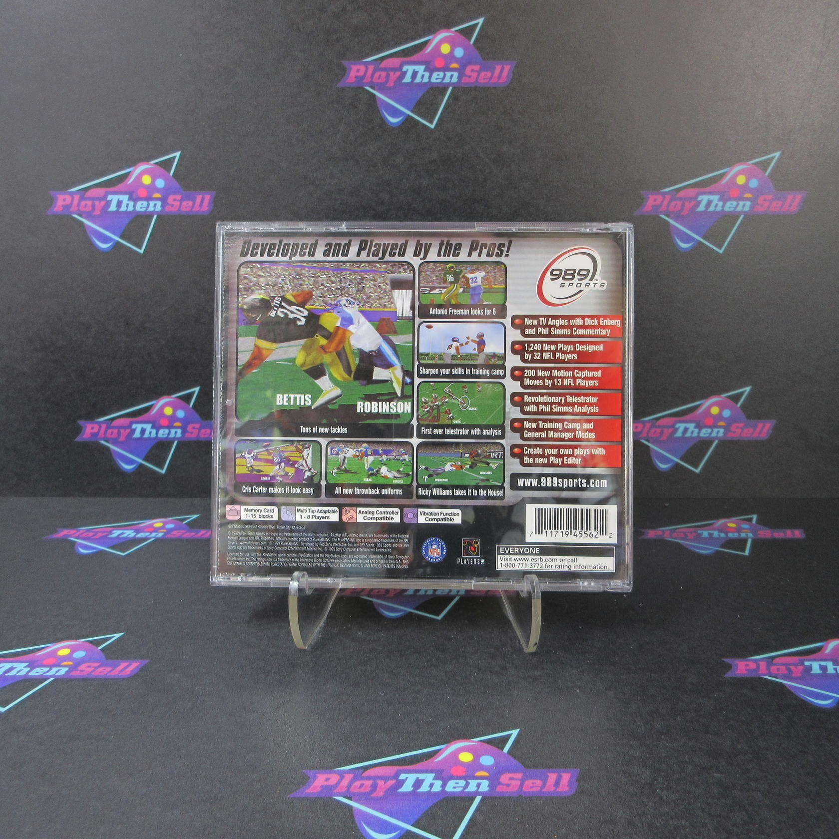 NFL GameDay 2000 + Reg Card PS1 PlayStation 1 MD Complete CIB - Very Good