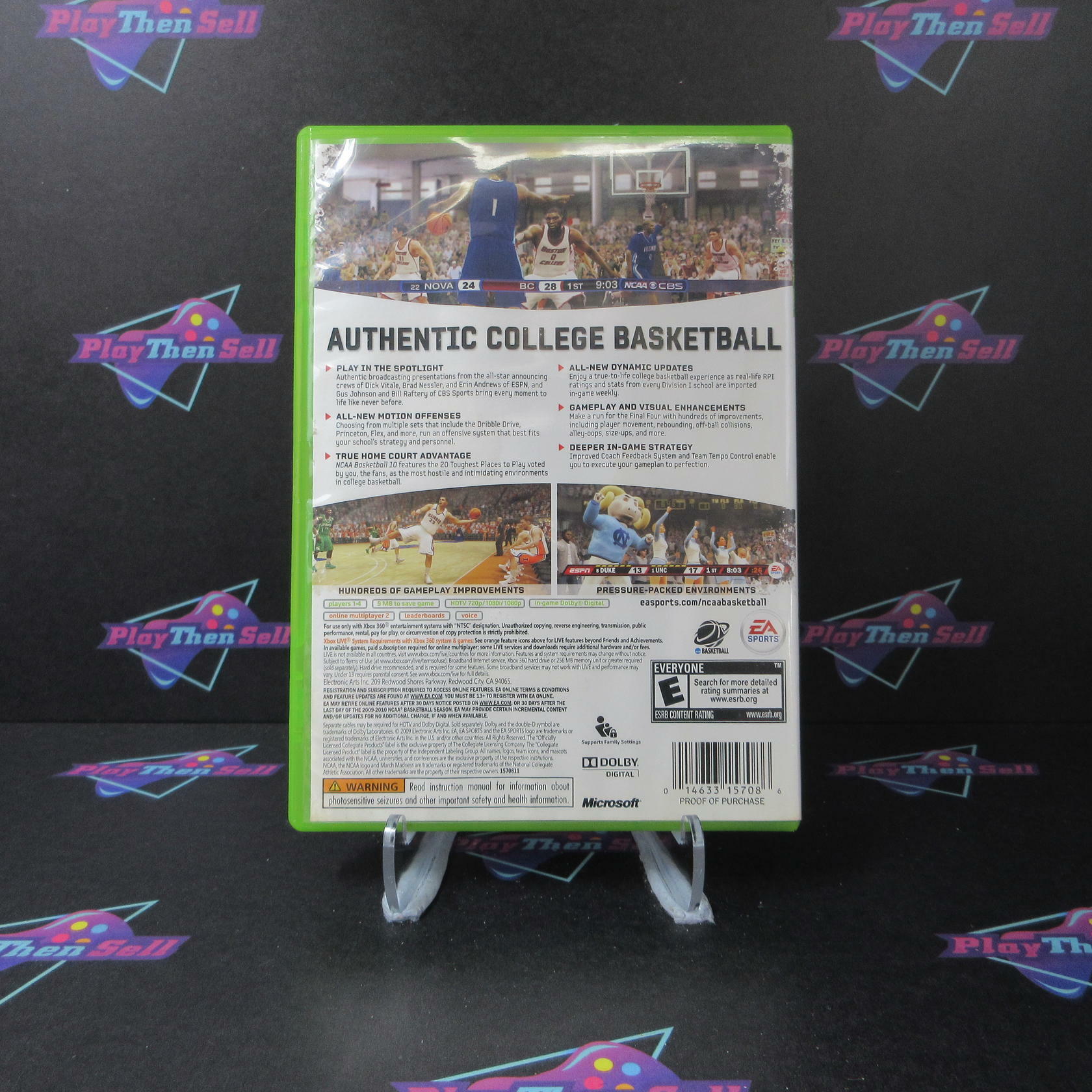 NCAA Basketball 10 Xbox 360 AD Complete CIB - Very Good