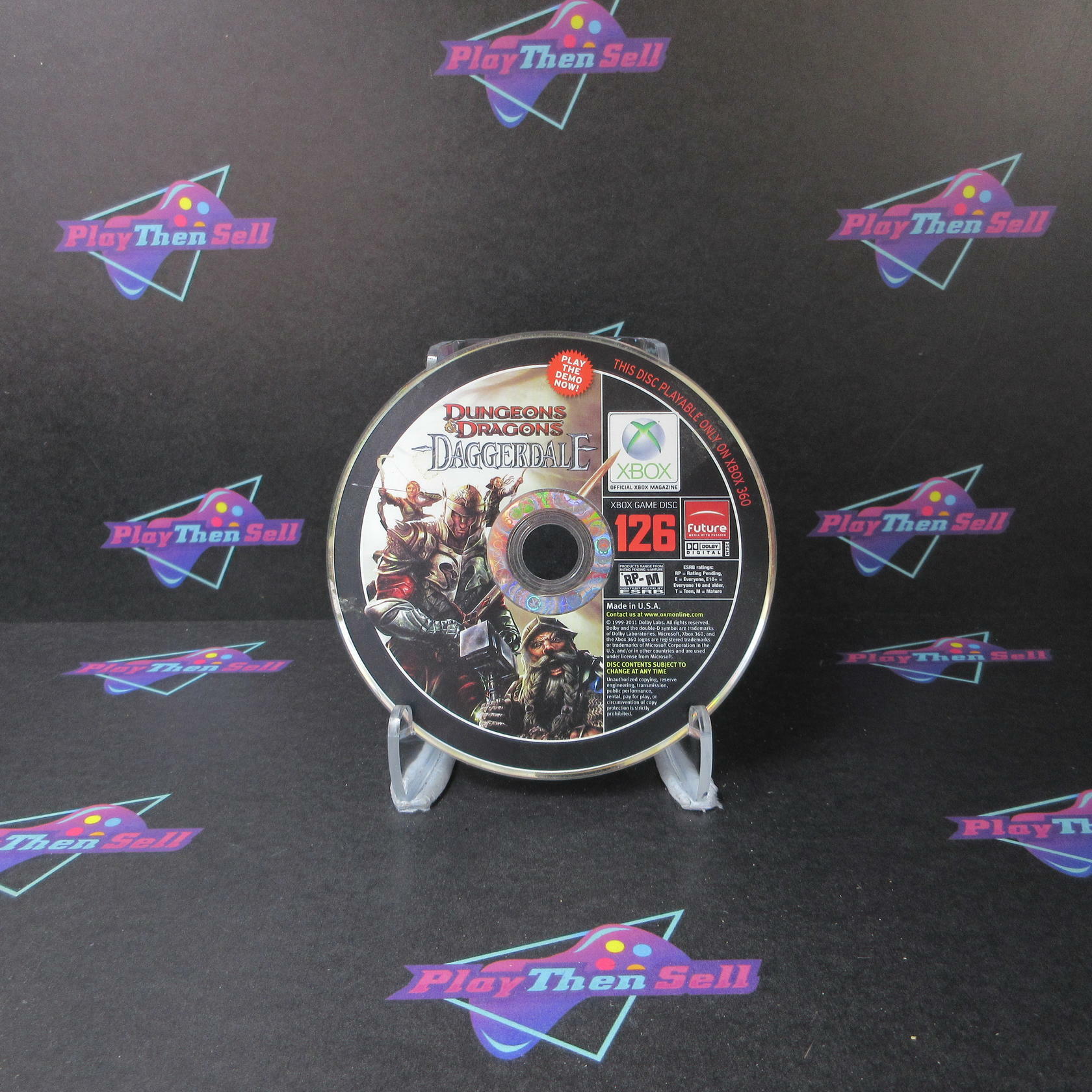 Official Xbox Magazine Xbox 360 Game Demo Disc #126 Daggerdale - Very Good