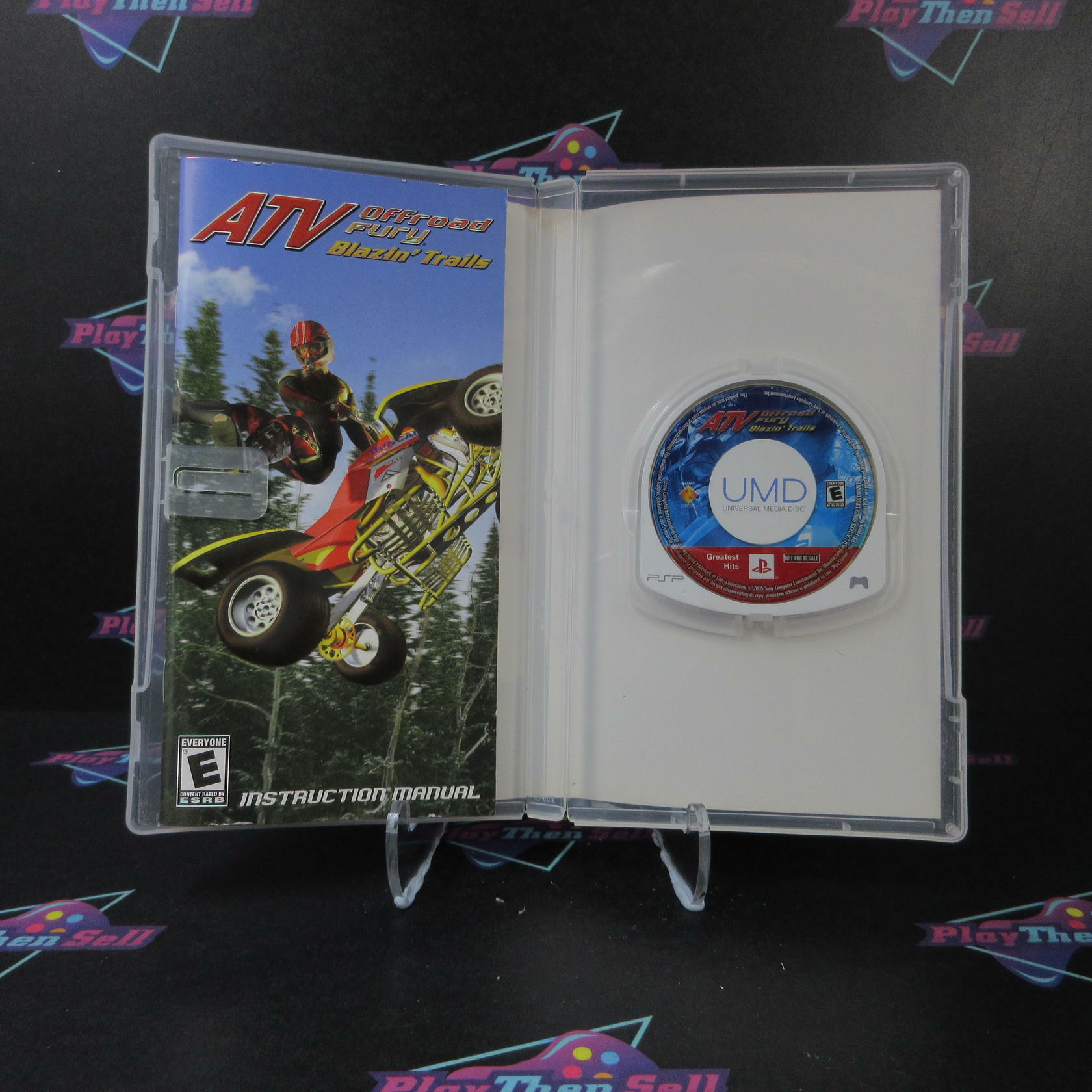 ATV Offroad Fury Blazin Trails GH Disc + Reg Card Sony PSP AD Complete CIB - Very Good
