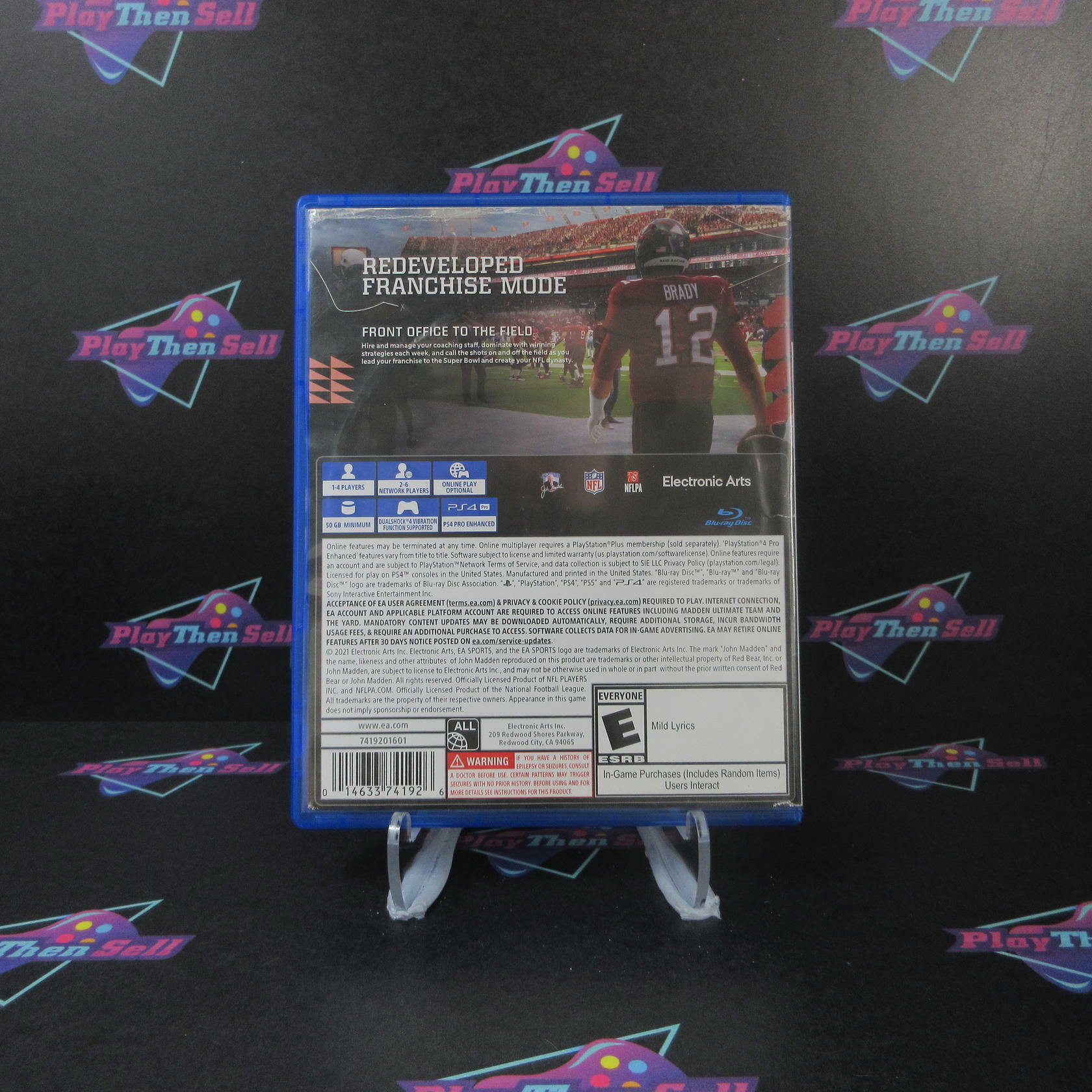 Madden NFL 22 PS4 PlayStation 4 AD Complete CIB - Very Good