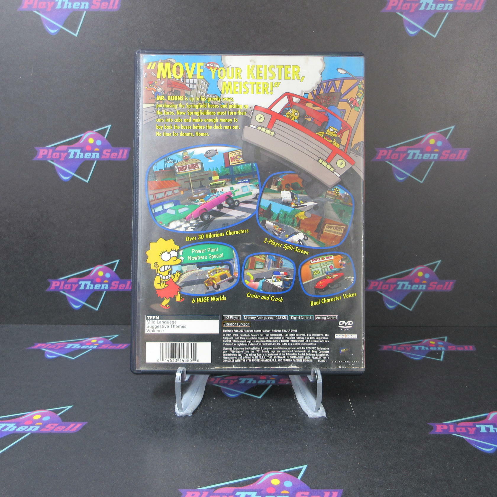 The Simpsons Road Rage GH PS2 PlayStation 2 AD/NM - Very Good