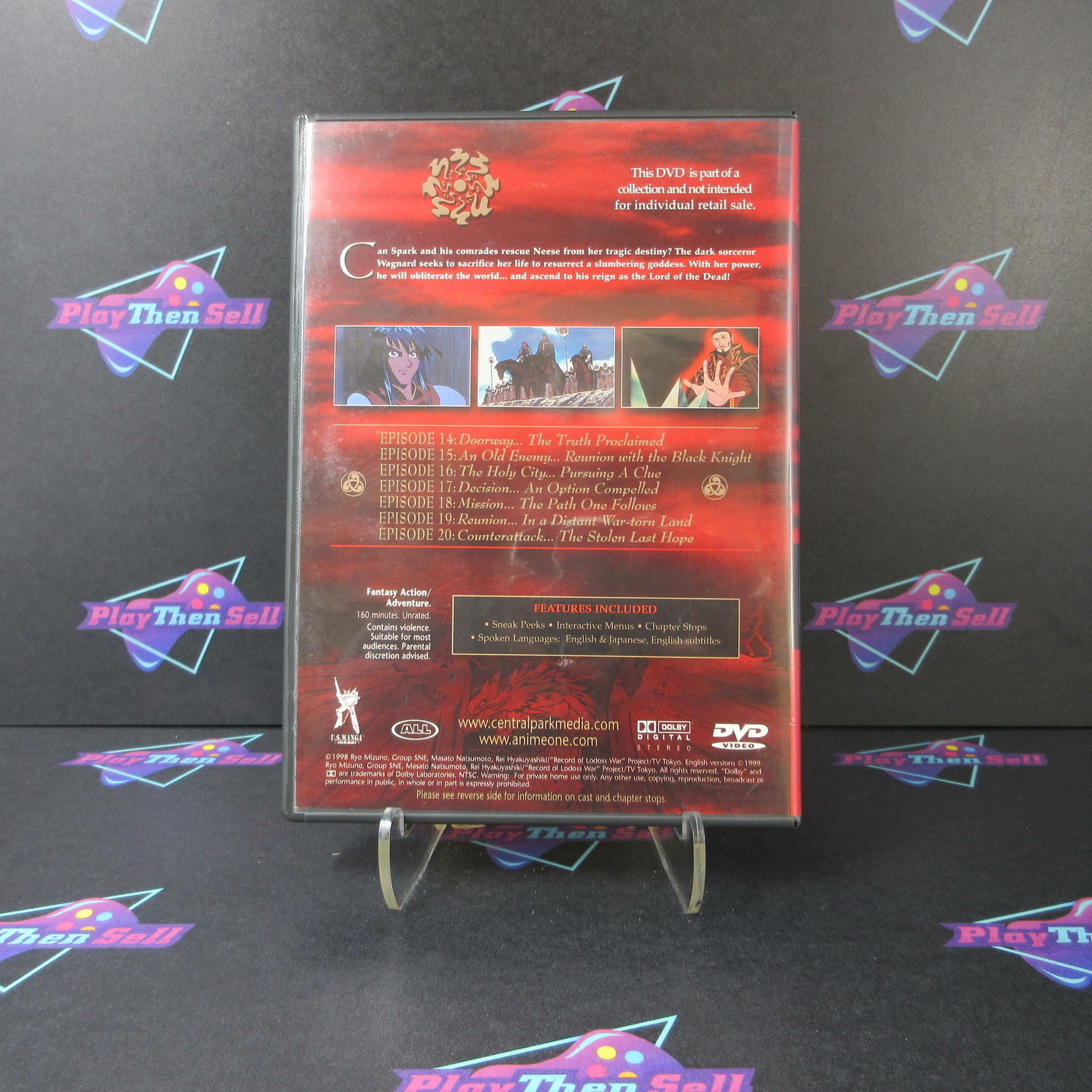 Record of Lodoss War: Chronicles of the Heroic Knight Disc C - DVD - Like New