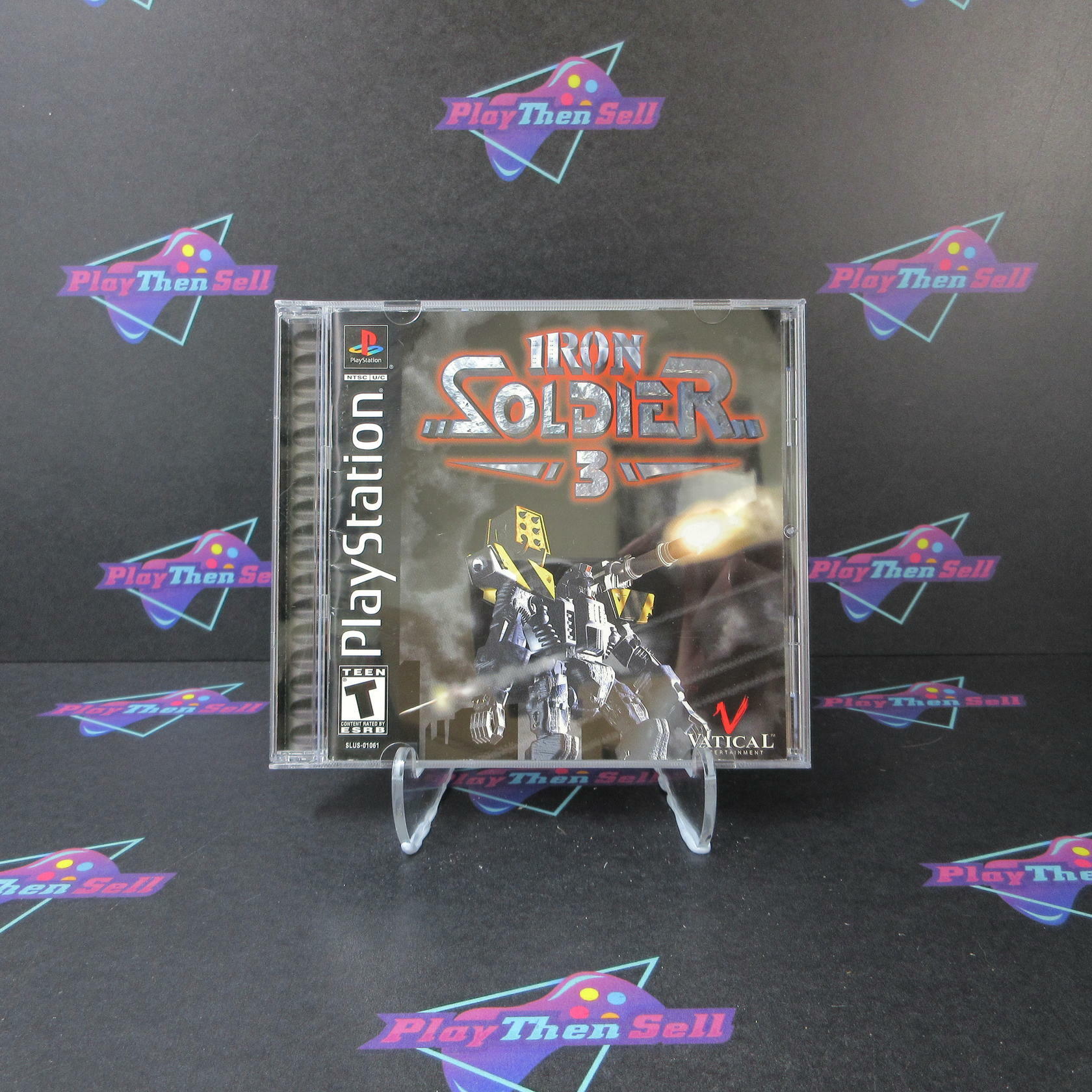 Iron Soldier 3 PS1 PlayStation 1 + Reg Card - Like New