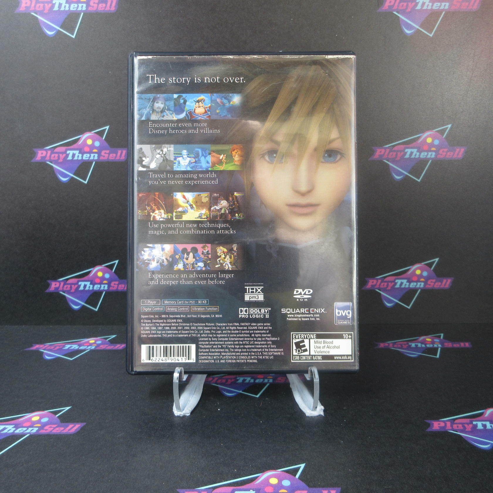 Kingdom Hearts II PS2 PlayStation 2 AD/NM - Very Good