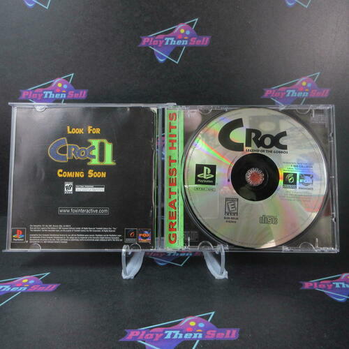 Croc Legend of the Gobbos GH + Reg Card PS1 PlayStation 1 AD - Very Good
