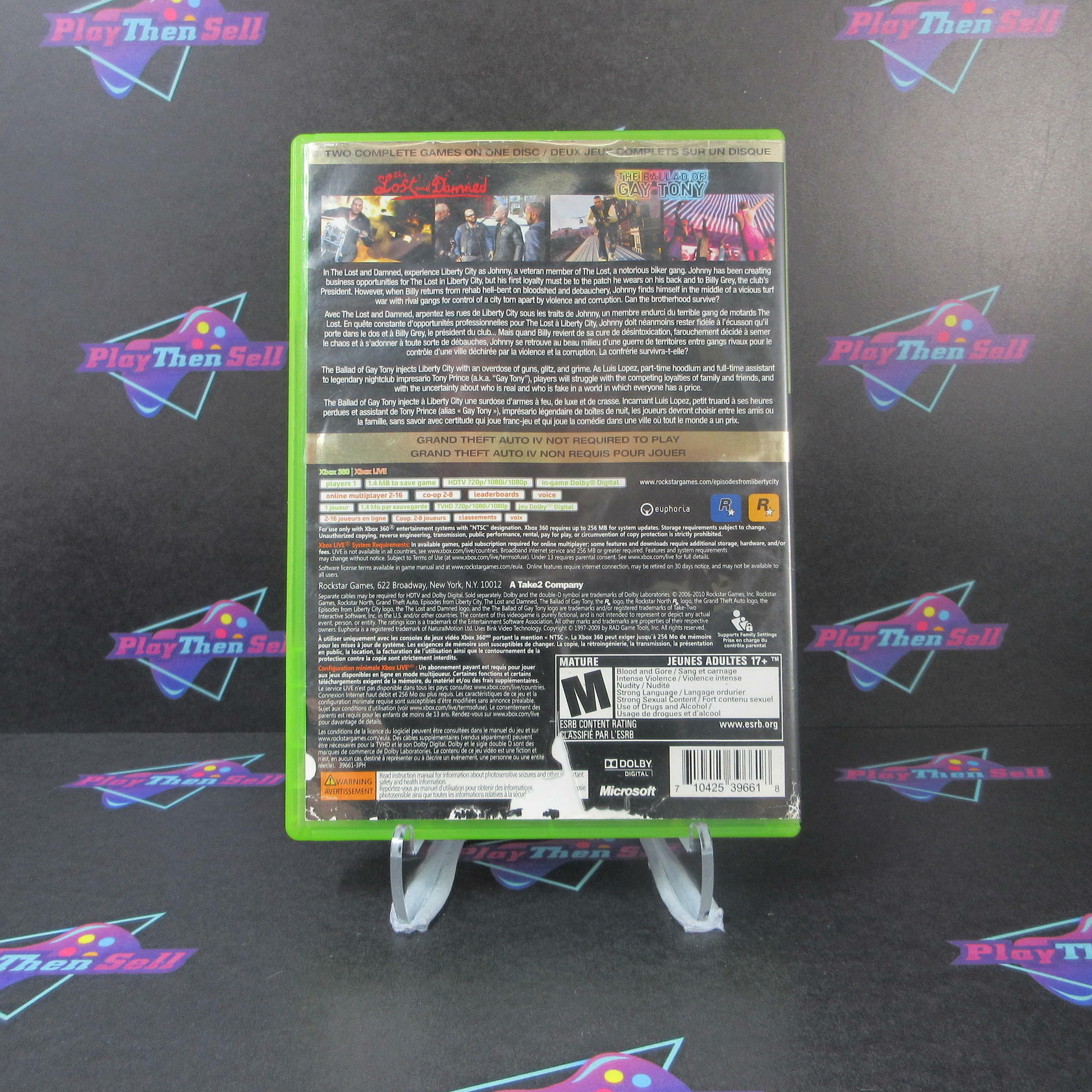 Grand Theft Auto Episodes From Liberty City PH Xbox 360 AD/DD/NM - Very Good