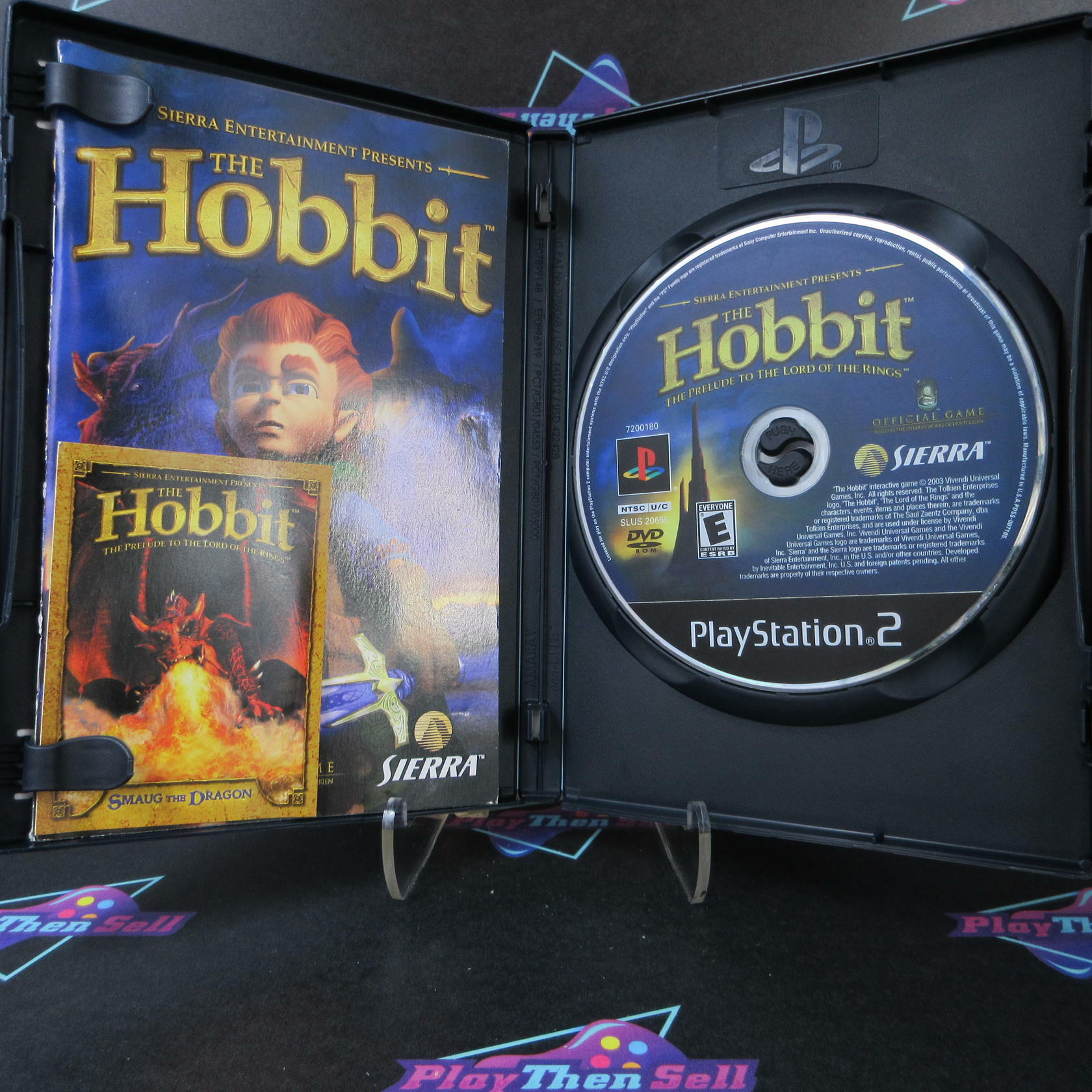 The Hobbit PS2 PlayStation 2 + Reg Card / Smaug Promo Card - Like New
