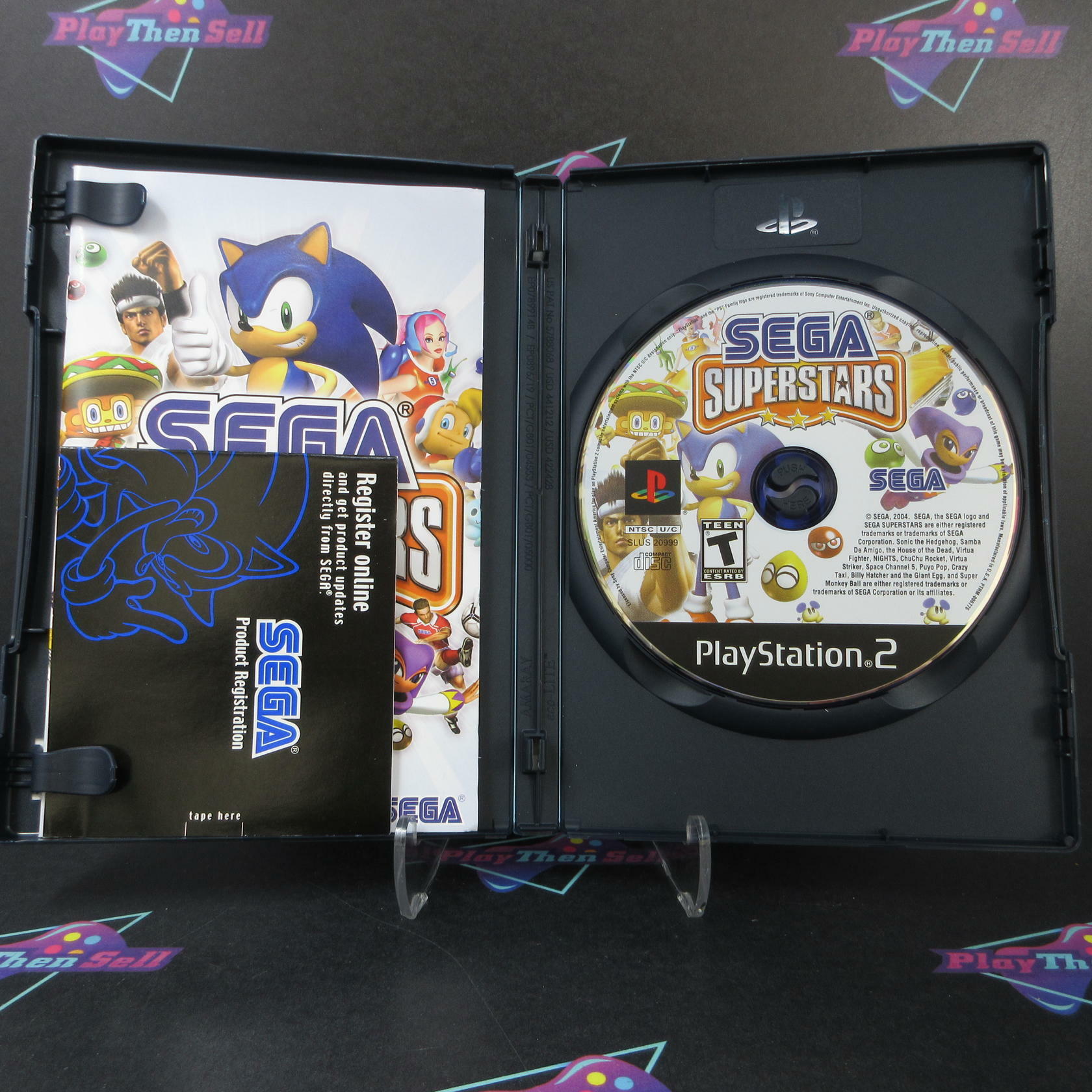 Sega Superstars PS2 PlayStation 2 + Reg Card - Like New