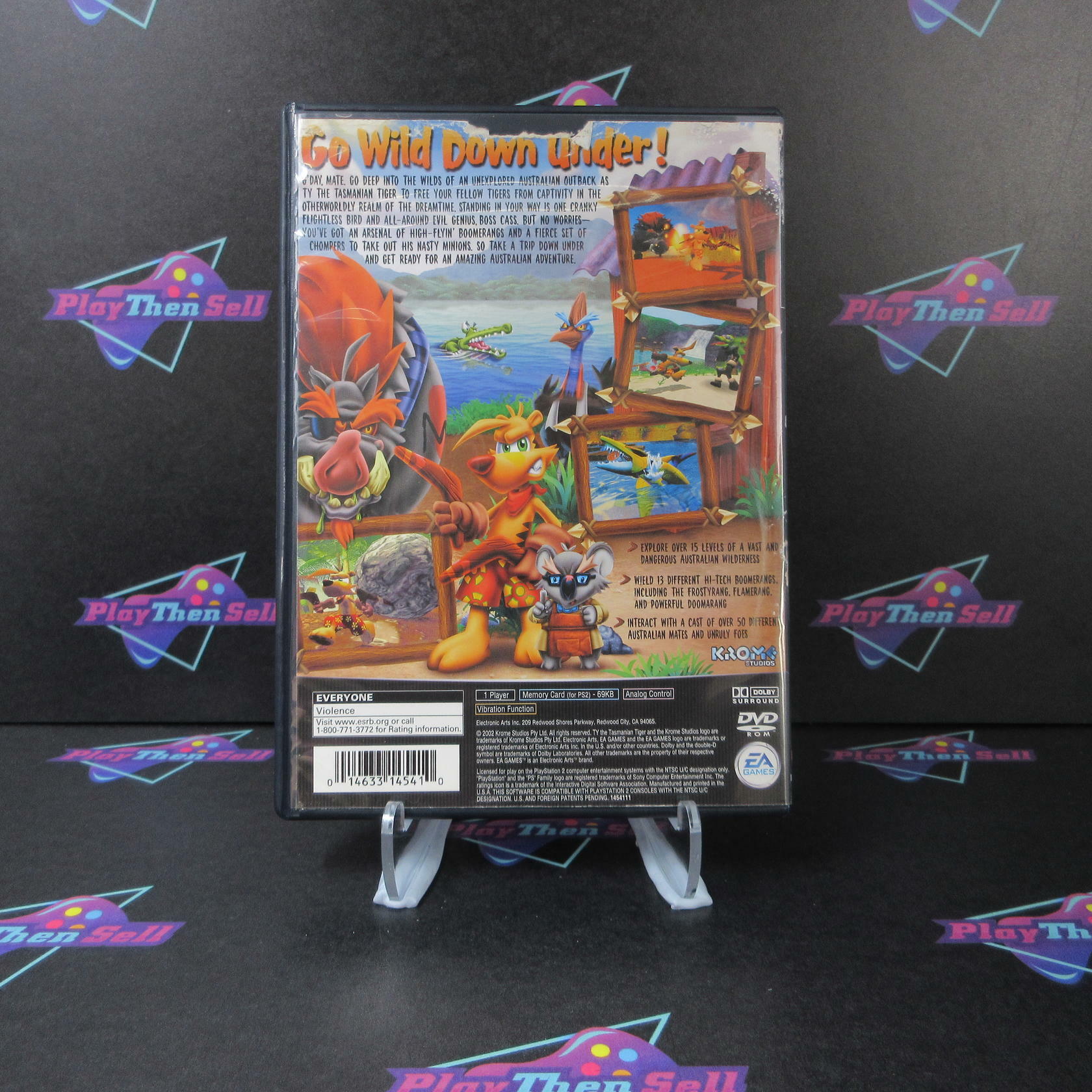 Ty the Tasmanian Tiger PS2 PlayStation 2 AD Complete CIB - Very Good