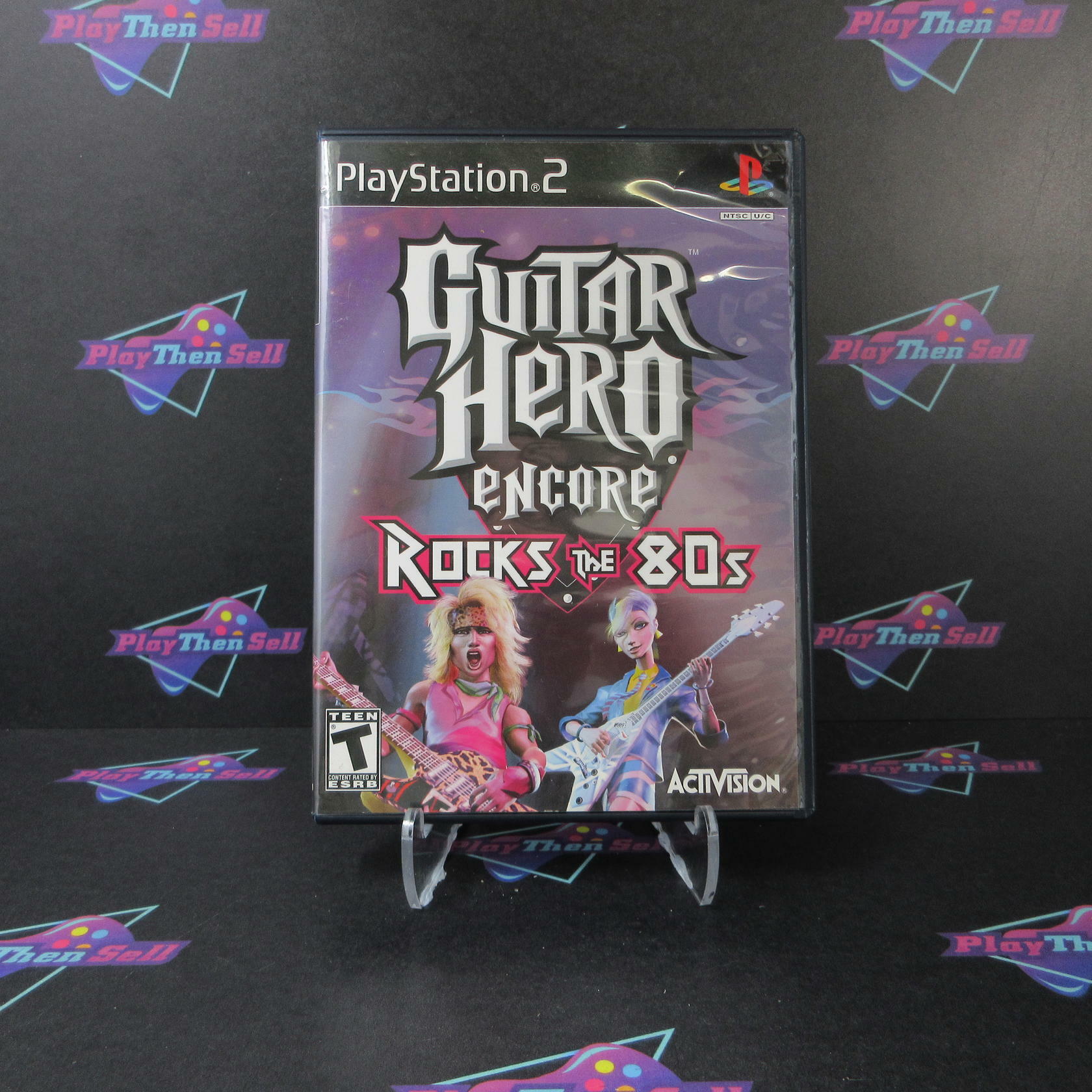 Guitar Hero Encore Rocks the 80's + Poster PS2 PlayStation 2 DD Complete - Very Good