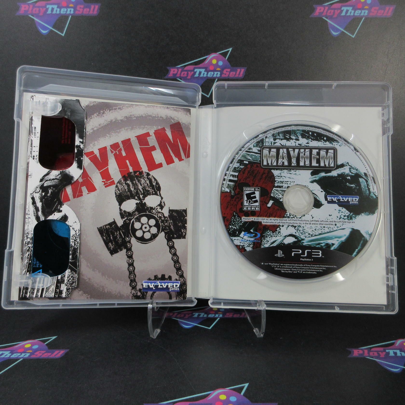 Mayhem 3D PS3 PlayStation 3 + 3D Glasses - Like New