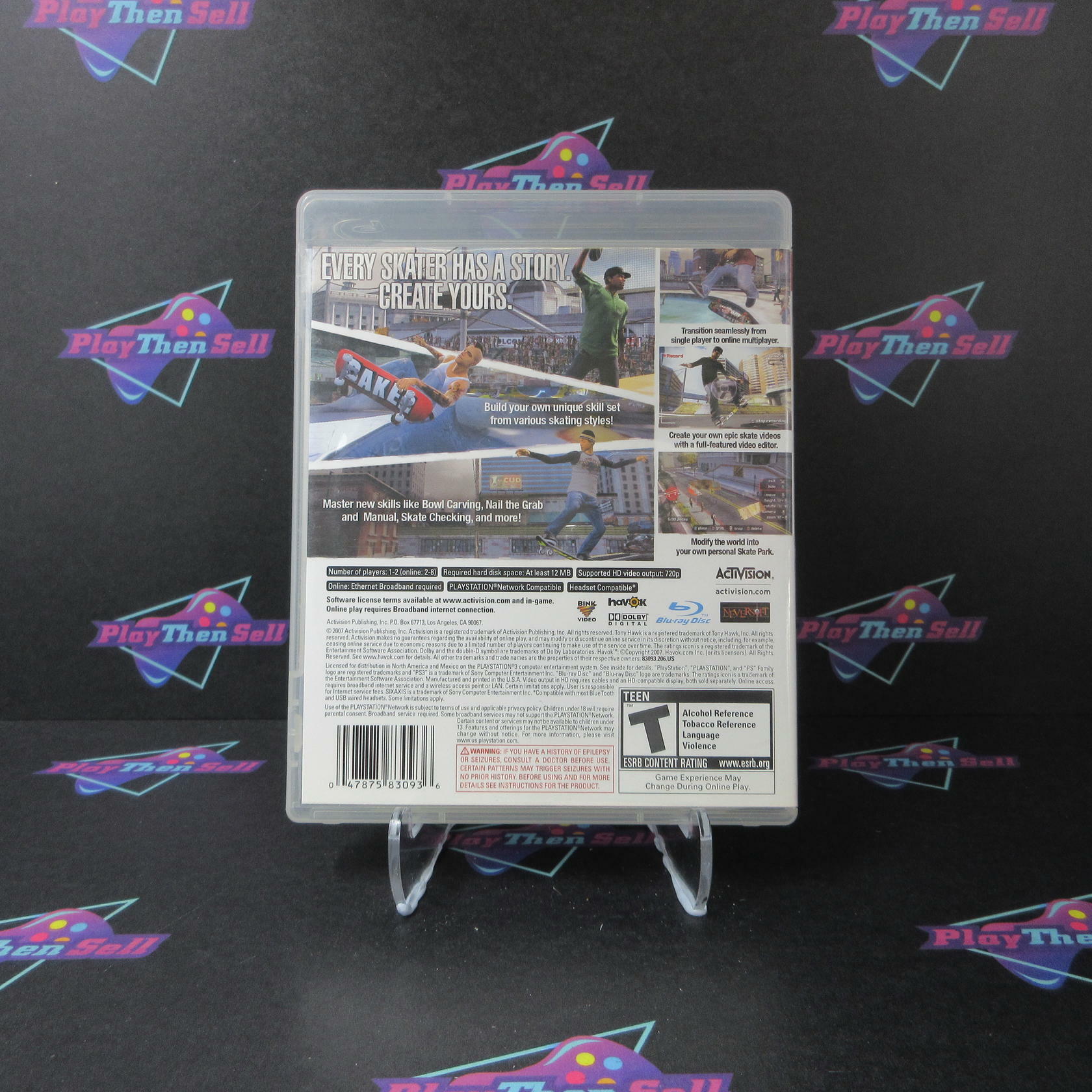 Tony Hawk Proving Ground PS3 PlayStation 3 AD/NM - Very Good