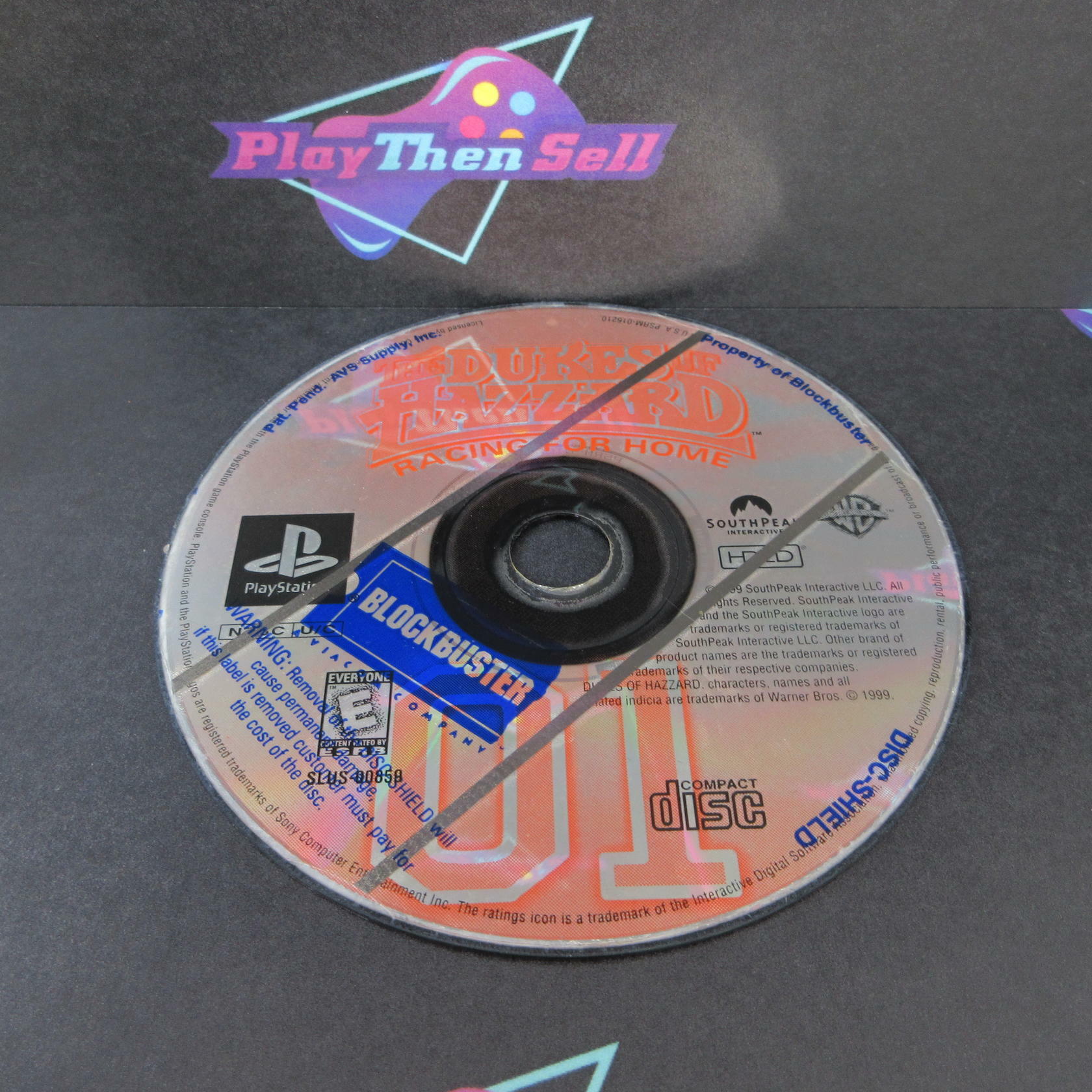Dukes of Hazzard Racing for Home + Reg Card PS1 PlayStation 1 DD - Very Good
