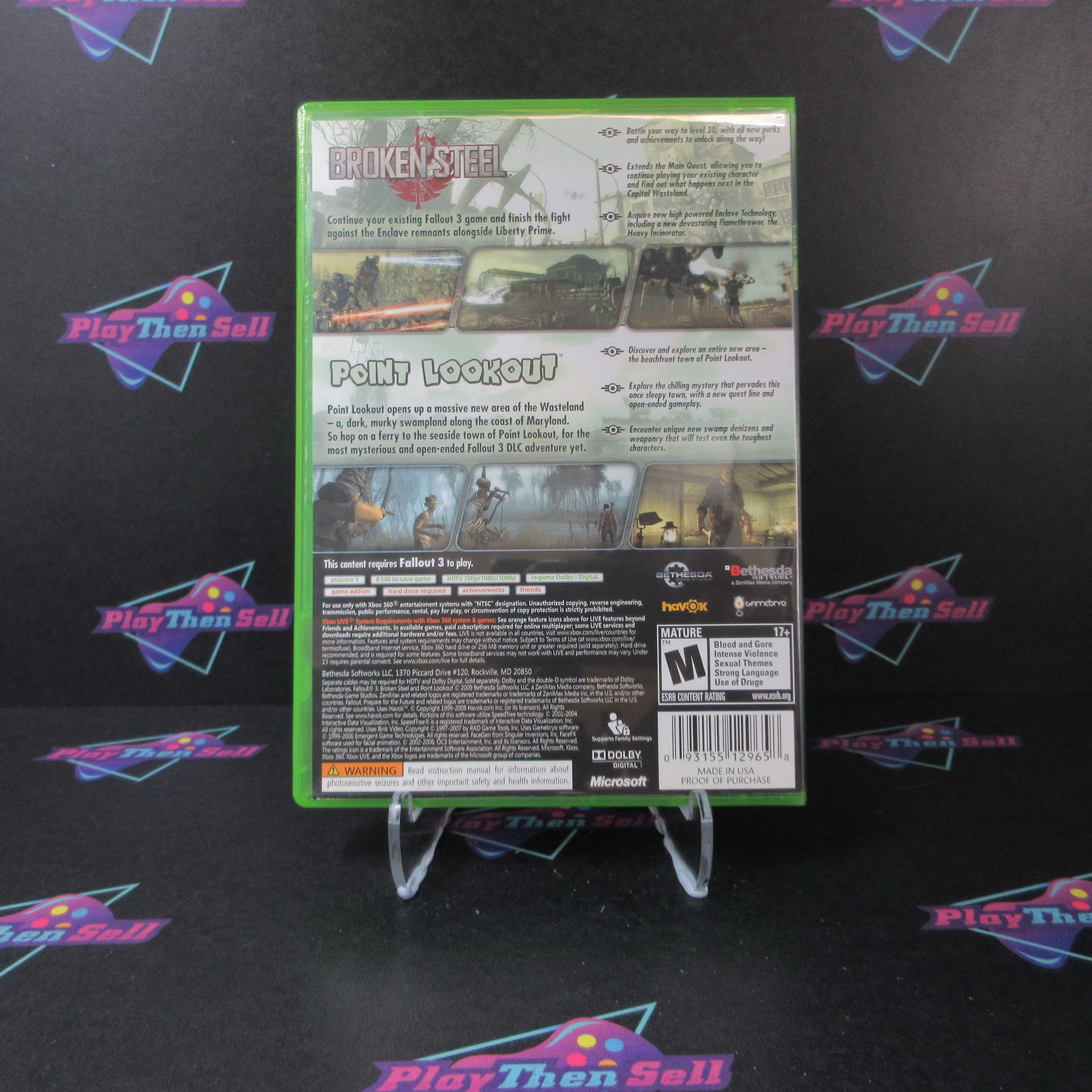 Fallout 3 Add-On Pack Broken Steel and Point Lookout Xbox 360 - Very Good
