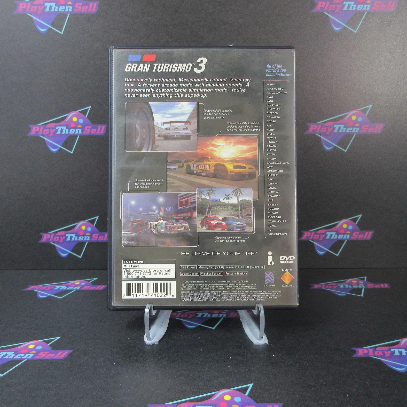 Gran Turismo 3 A-spec PS2 PlayStation 2 AD/NM - Very Good