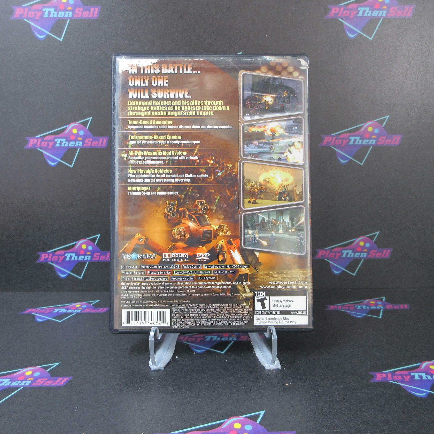 Ratchet Deadlocked PS2 PlayStation 2 AD/NM - Very Good