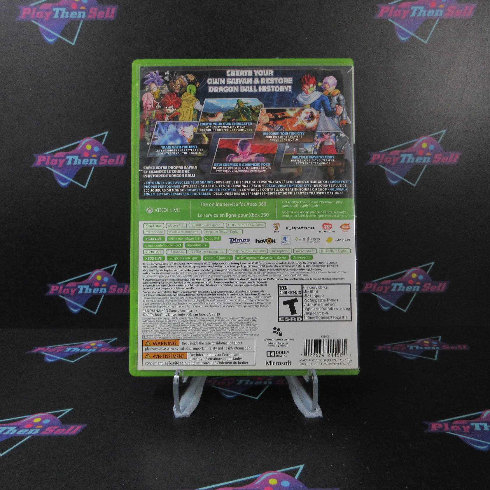 Dragon Ball Xenoverse Xbox 360 AD Complete CIB - Very Good
