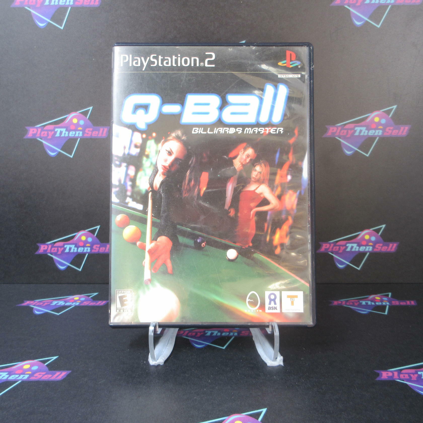 Q-Ball Billiards Master PS2 PlayStation 2 AD/NM - Very Good