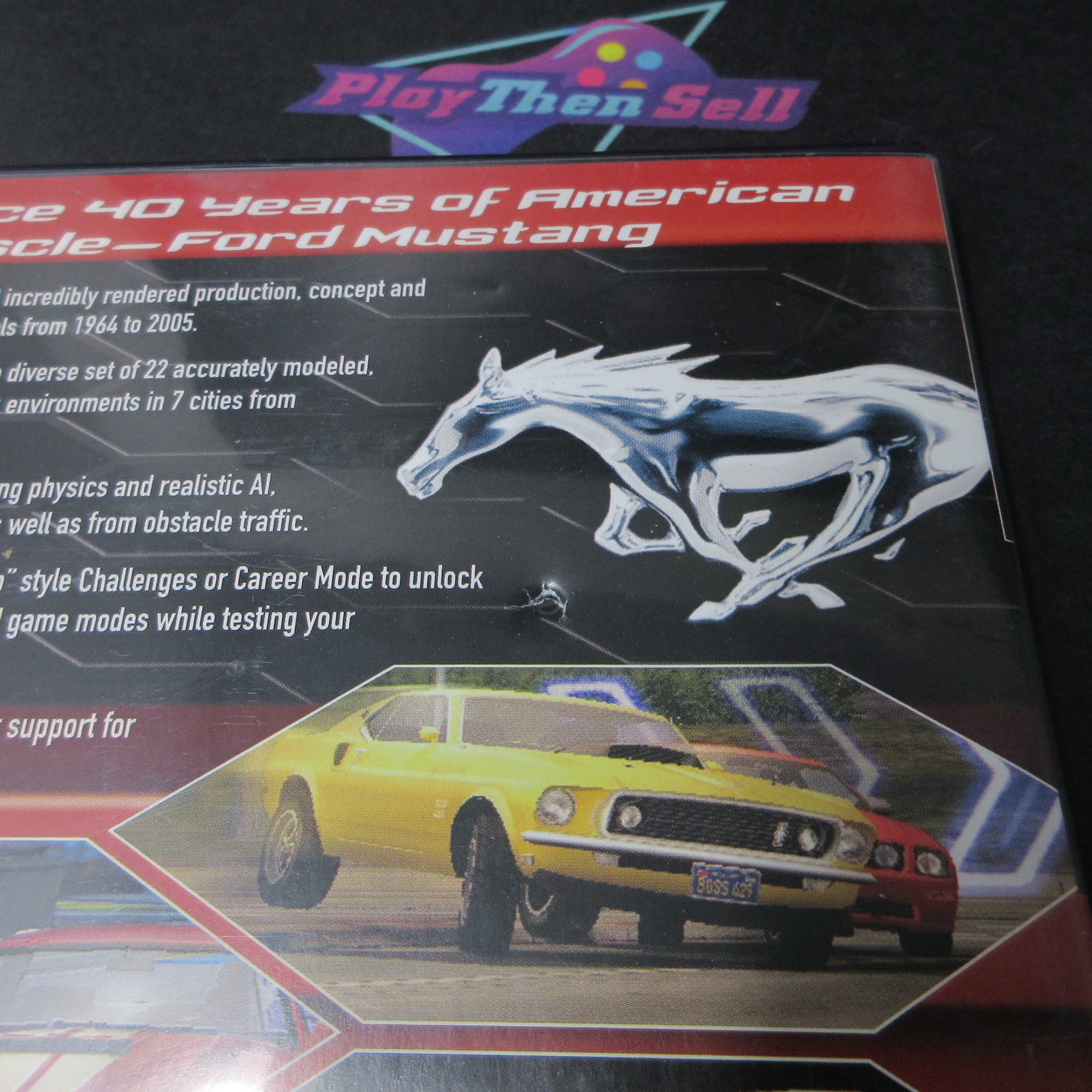 Ford Mustang The Legend Lives PS2 PlayStation 2 AD Complete CIB - Very Good