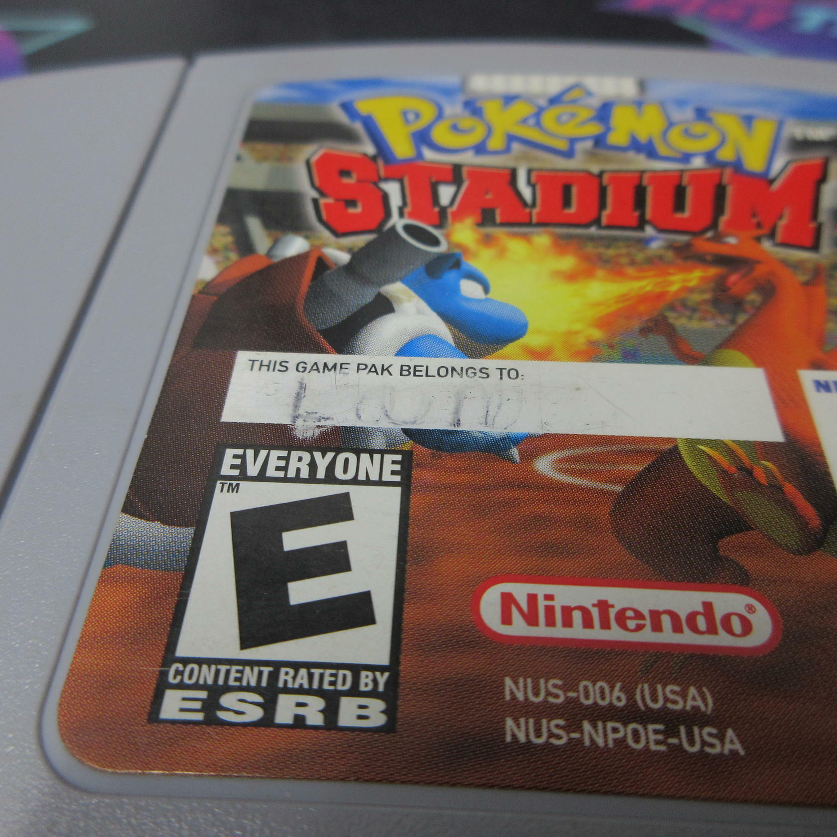 Pokemon Stadium Nintendo 64 Cartridge Only AD Authentic / Tested - Very Good