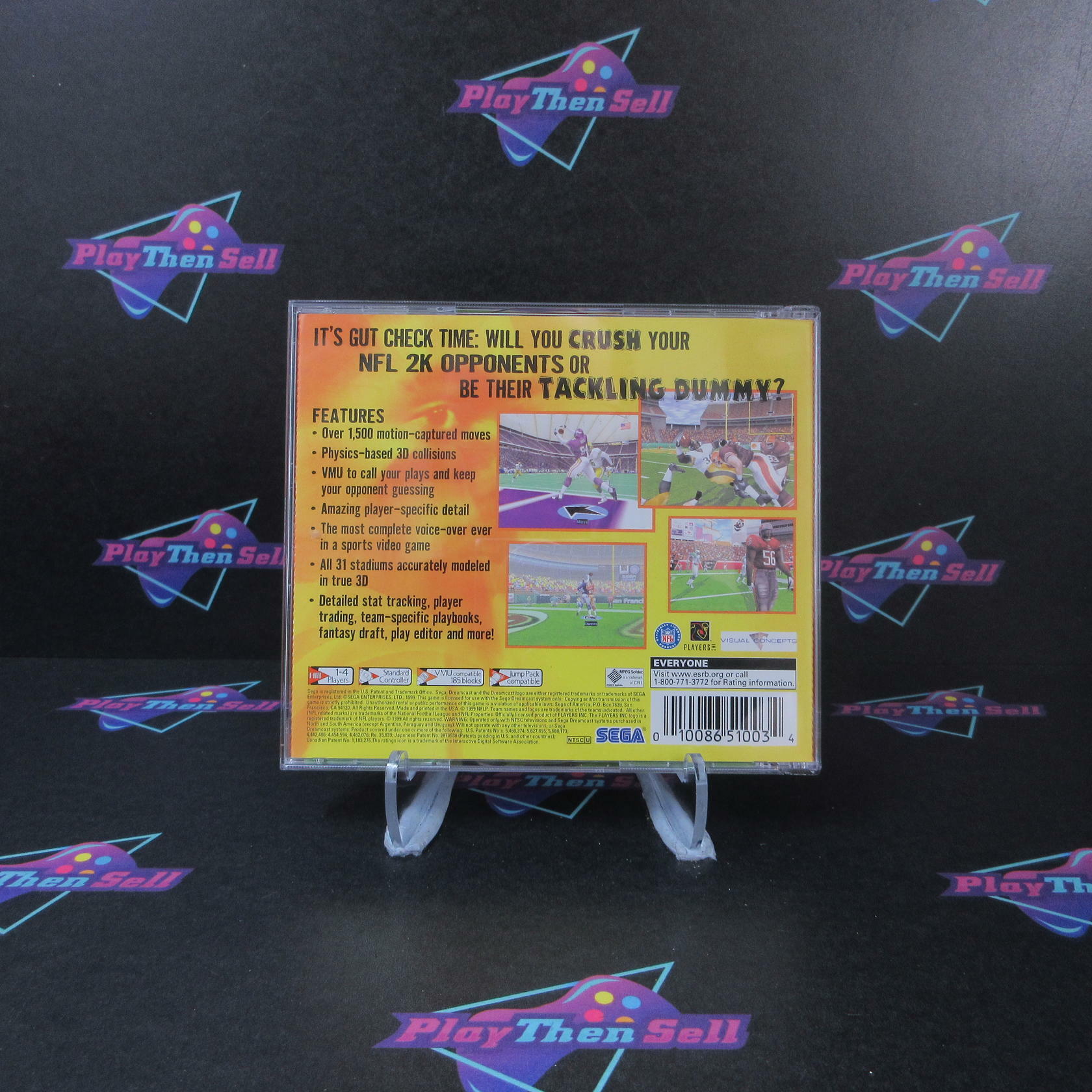 NFL 2K - Sega All Stars - Sega Dreamcast - Like New