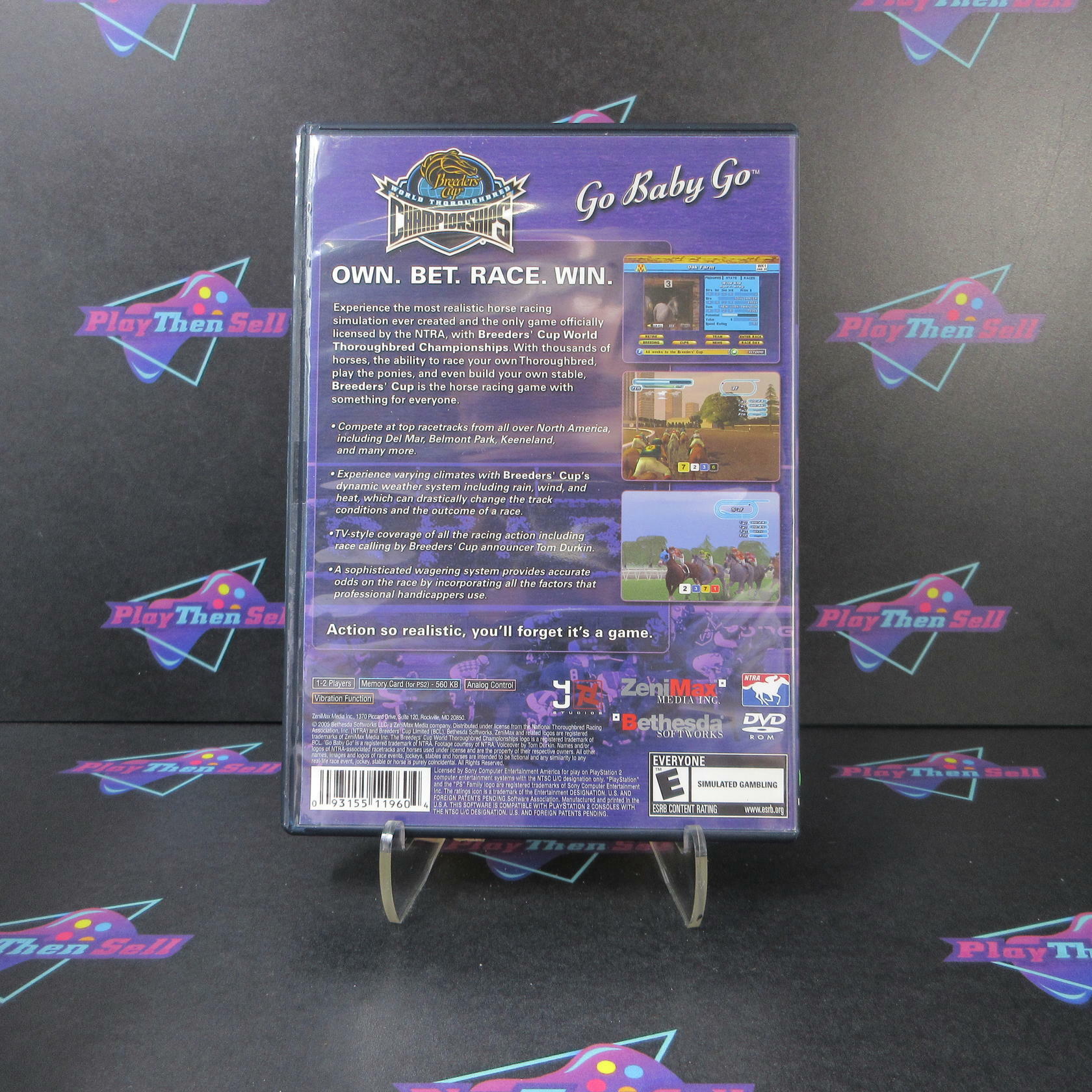 NTRA Breeders' Cup PS2 PlayStation 2 - Very Good