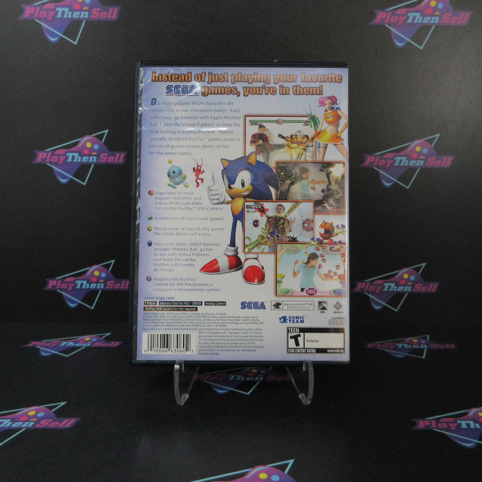 Sega Superstars PS2 PlayStation 2 + Reg Card - Like New