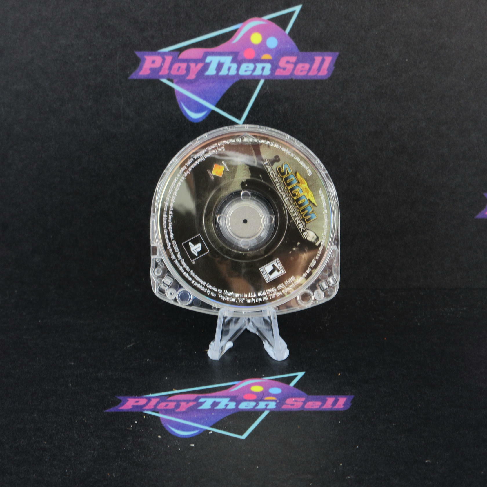 SOCOM Tactical Strike - Sony PSP Clear UMD Disc Only Authentic / Tested - Very Good