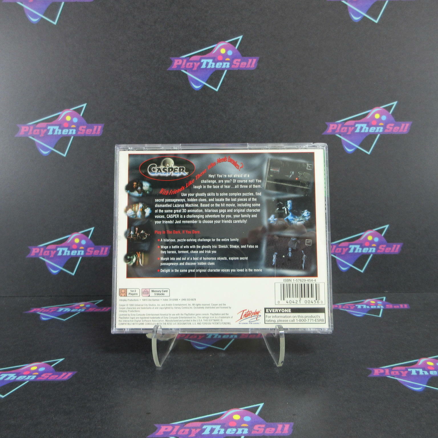 Casper A Haunting 3D Challenge GH + Reg Card PlayStation 1 MD - Very Good