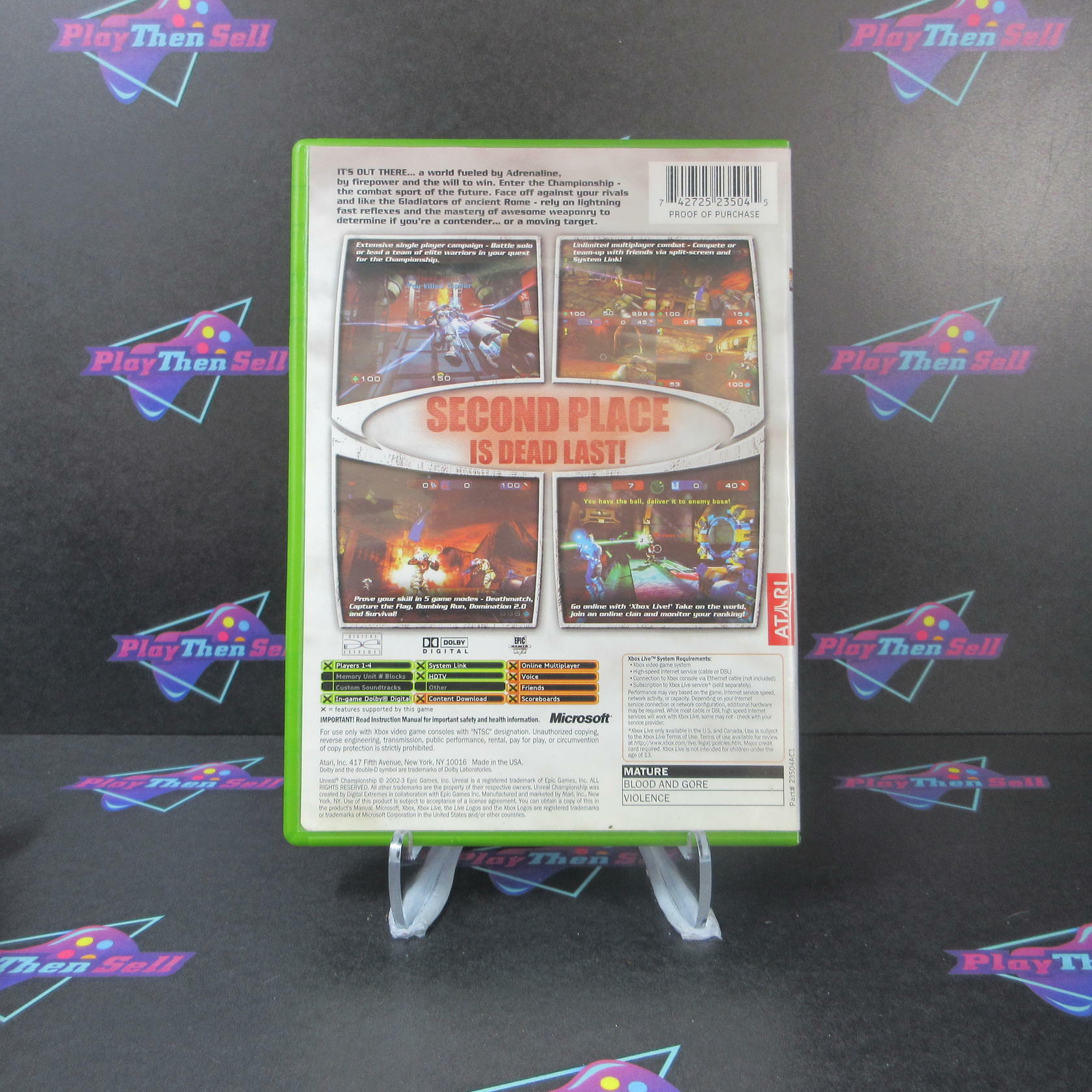 Unreal Championship PH Xbox AD/MD/DD Complete CIB - Very Good