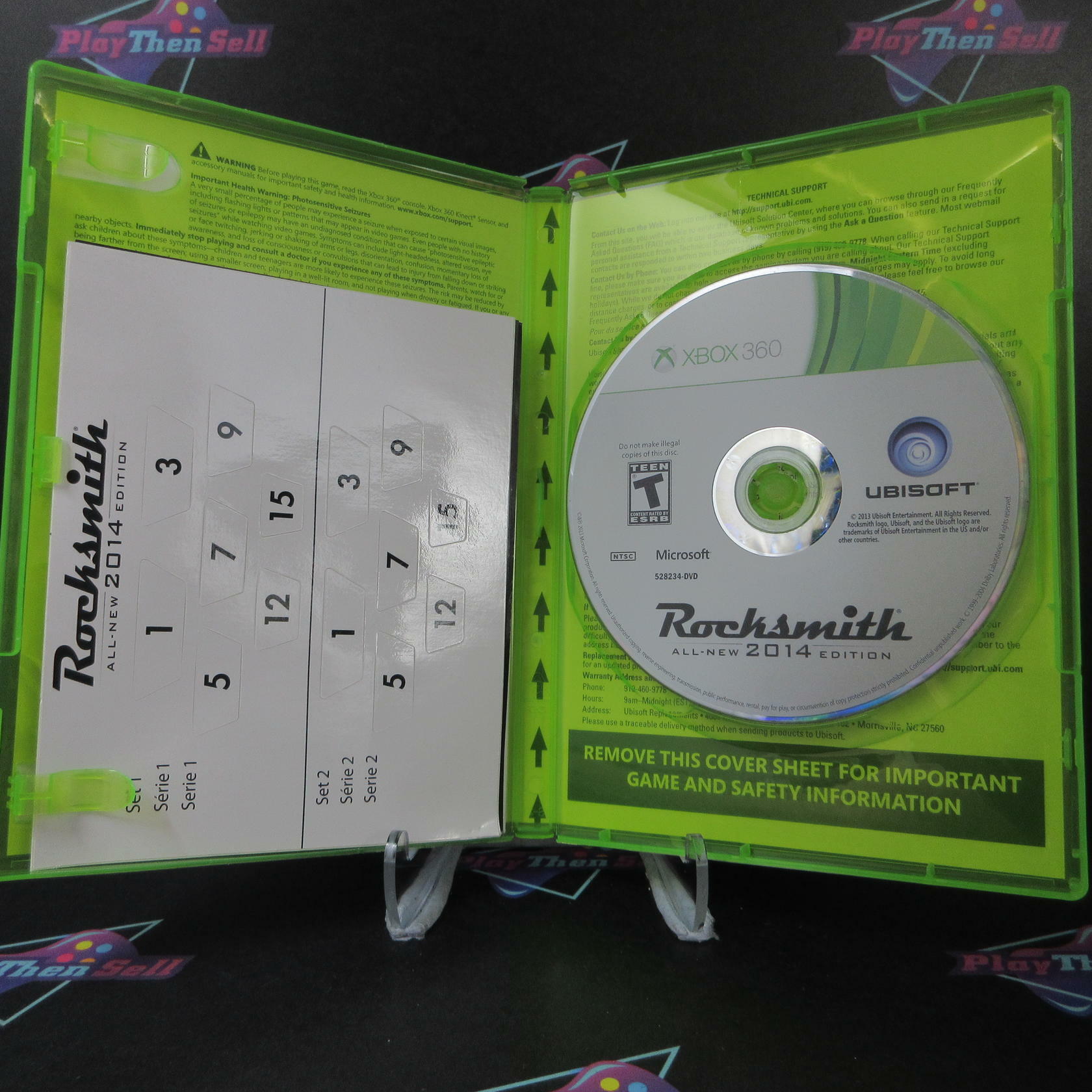 Rocksmith 2014 Edition Xbox 360 + Fret Stickers - Like New