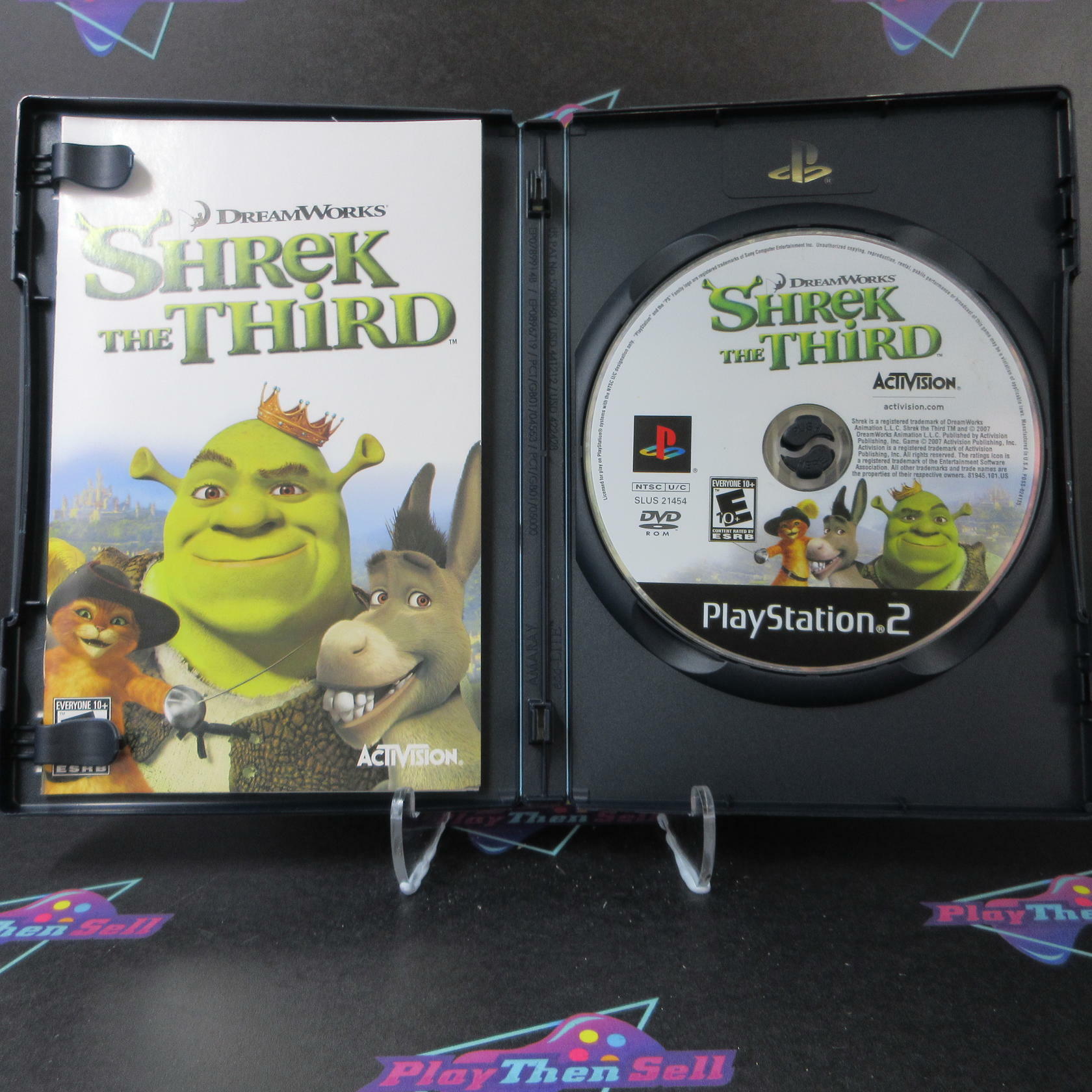 Shrek the Third PS2 PlayStation 2 + Movie Ticket - Like New
