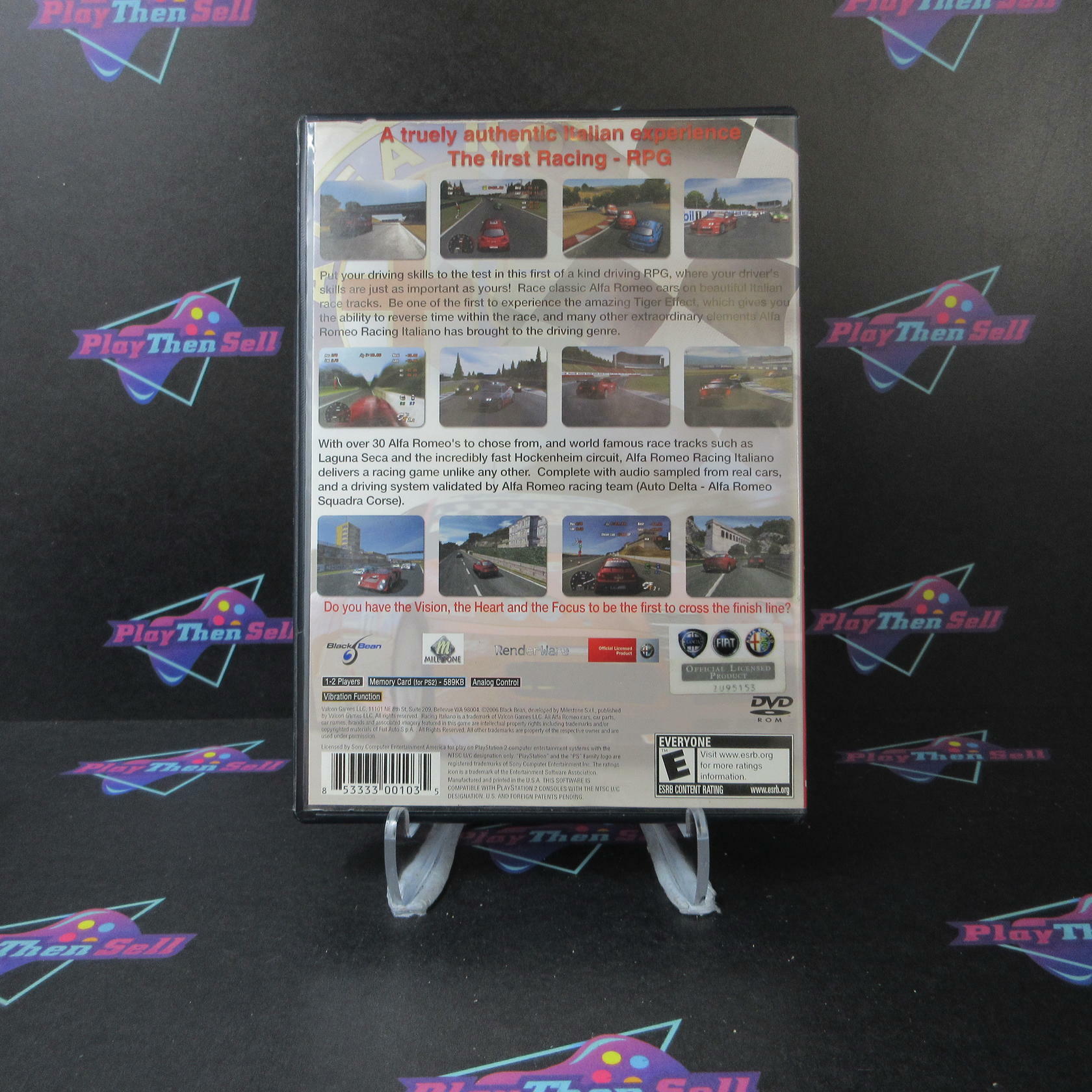 Alfa Romeo Racing Italiano PS2 PlayStation 2 - Very Good