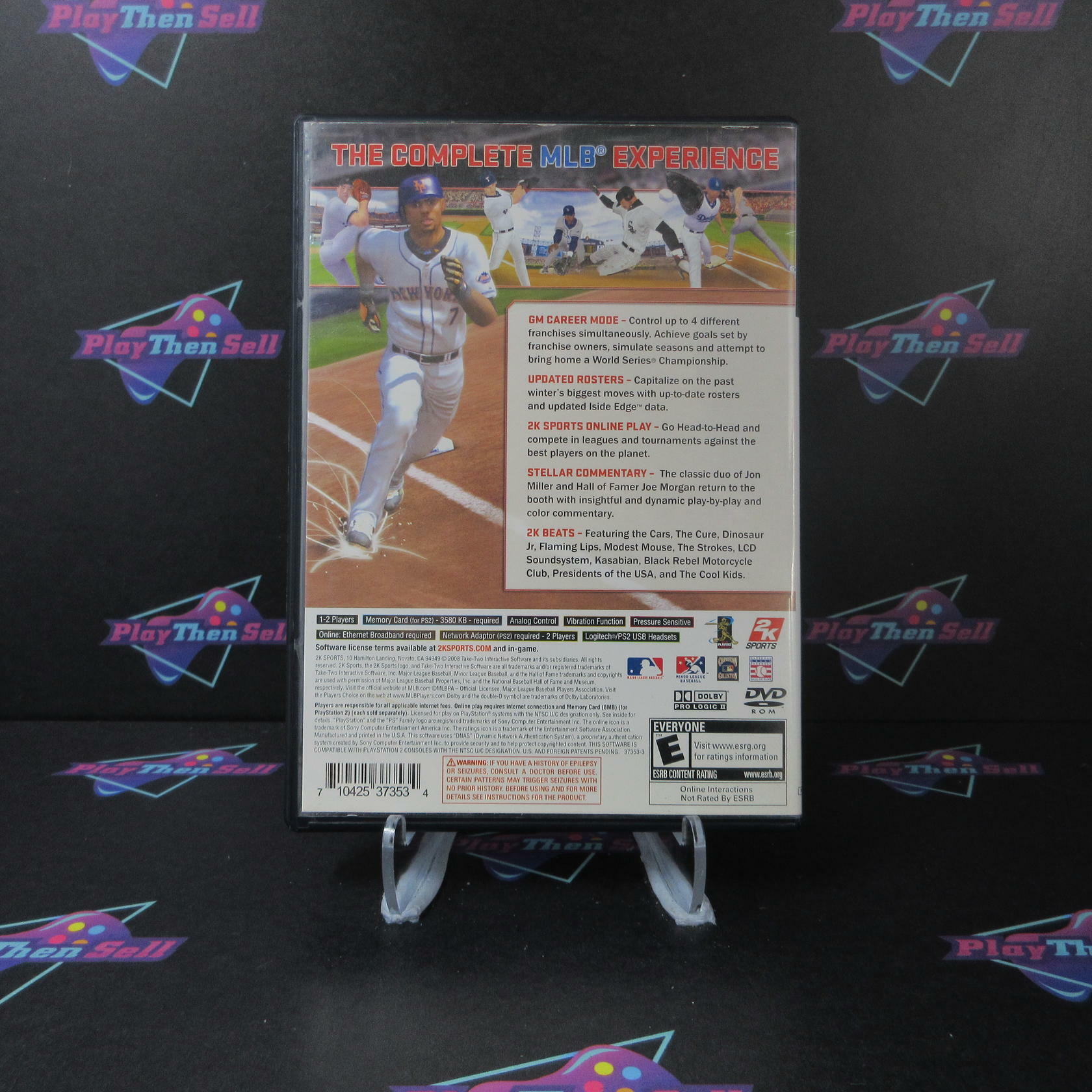 Major League Baseball 2K8 PS2 PlayStation 2 - Very Good