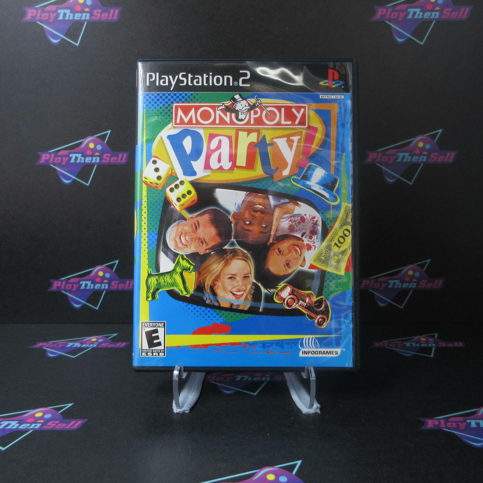 Monopoly Party PS2 PlayStation 2 AD/NM - Very Good