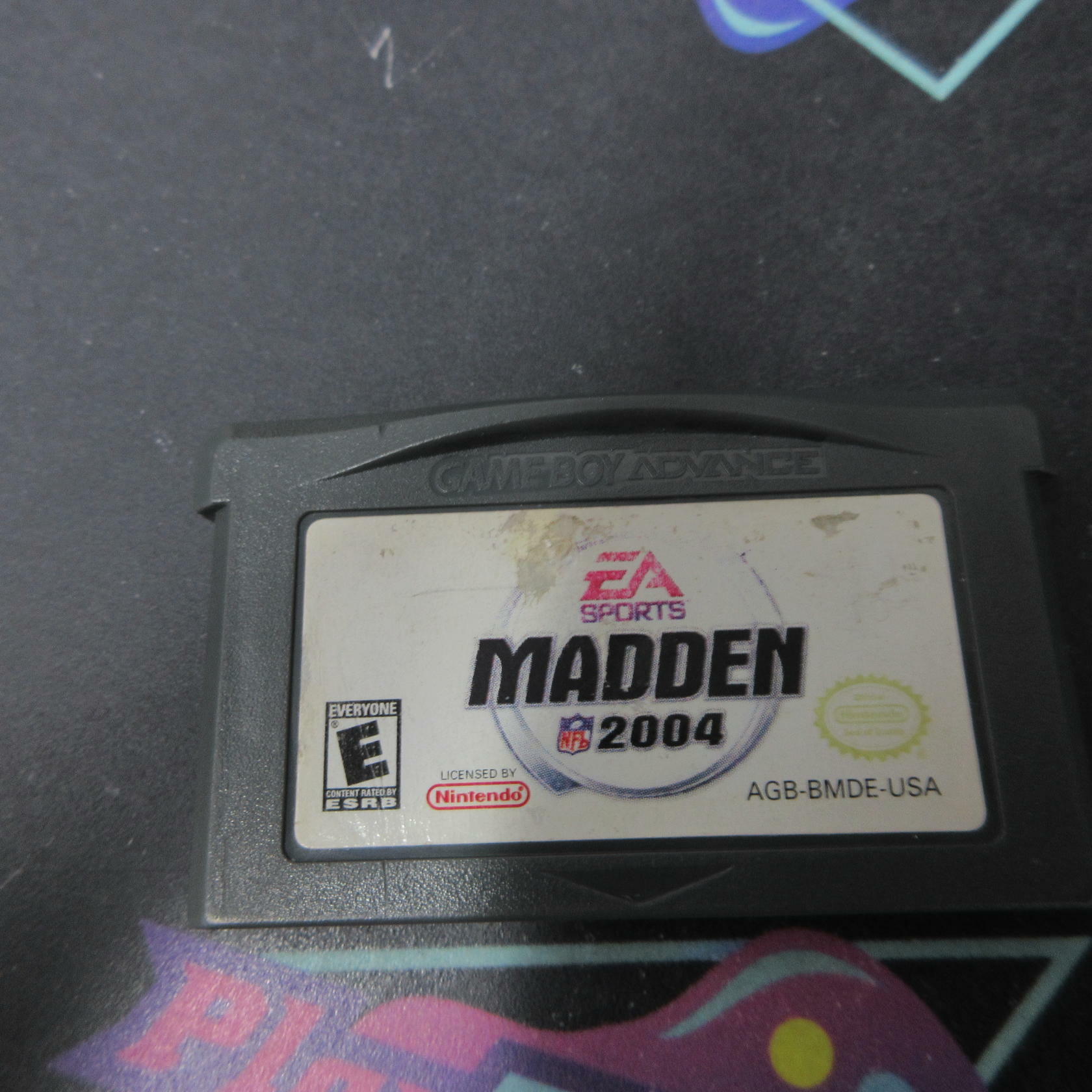 Madden NFL 2004 Gameboy Advance Cartridge Only AD Authentic / Tested - Very Good