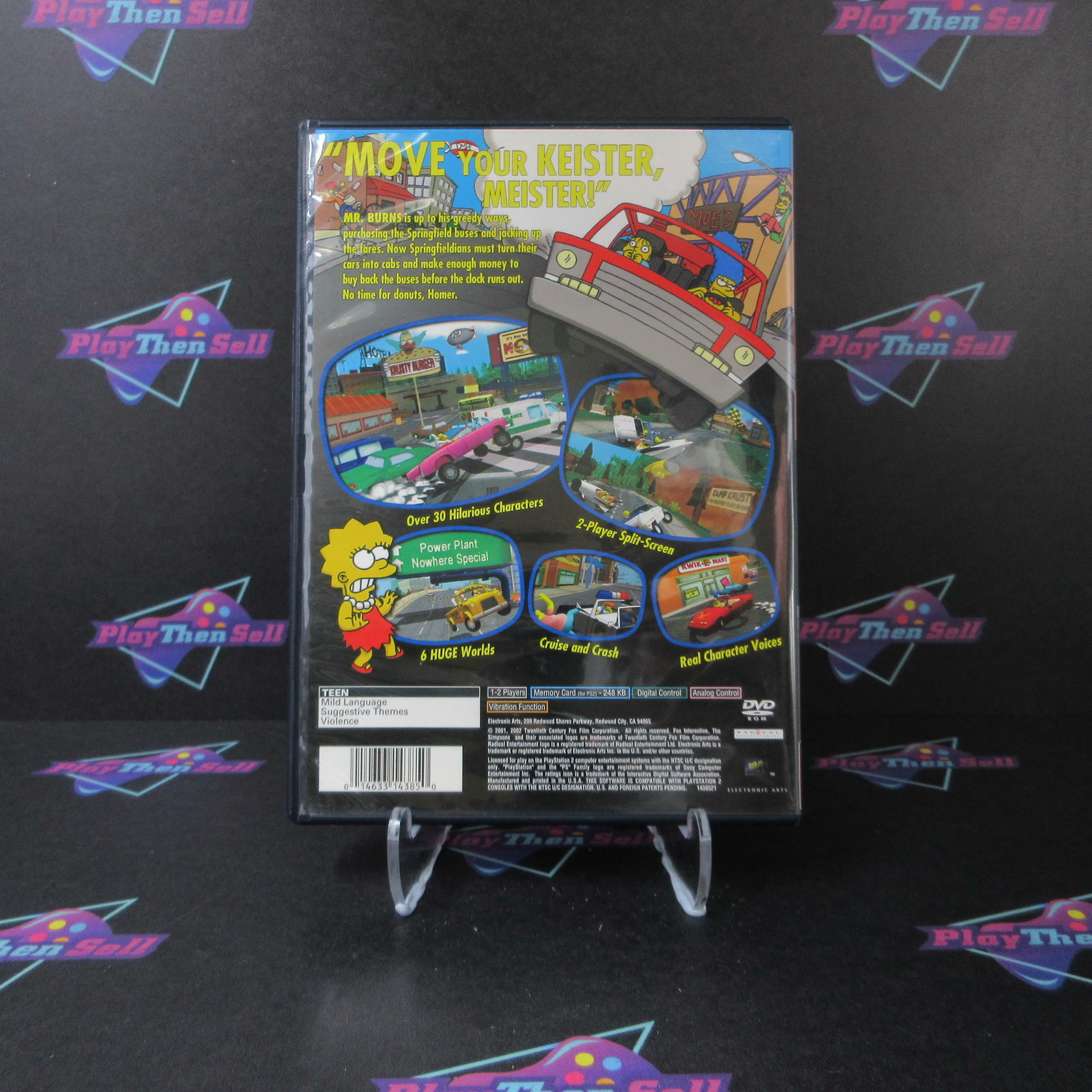 The Simpsons Road Rage GH PS2 PlayStation 2 BL Disc - Like New