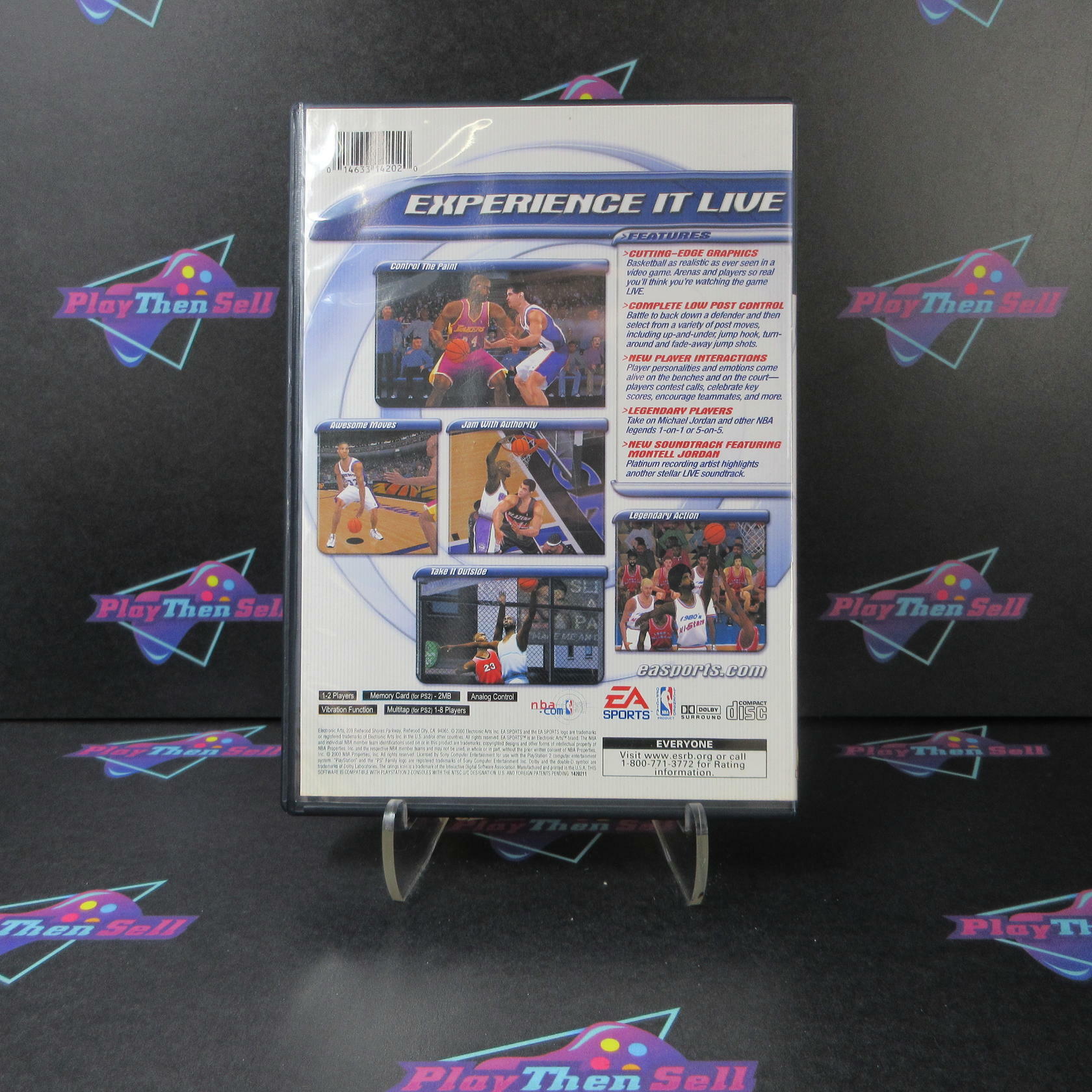 NBA Live 2001 + Reg Card PS2 PlayStation 2 AD Complete CIB - Very Good