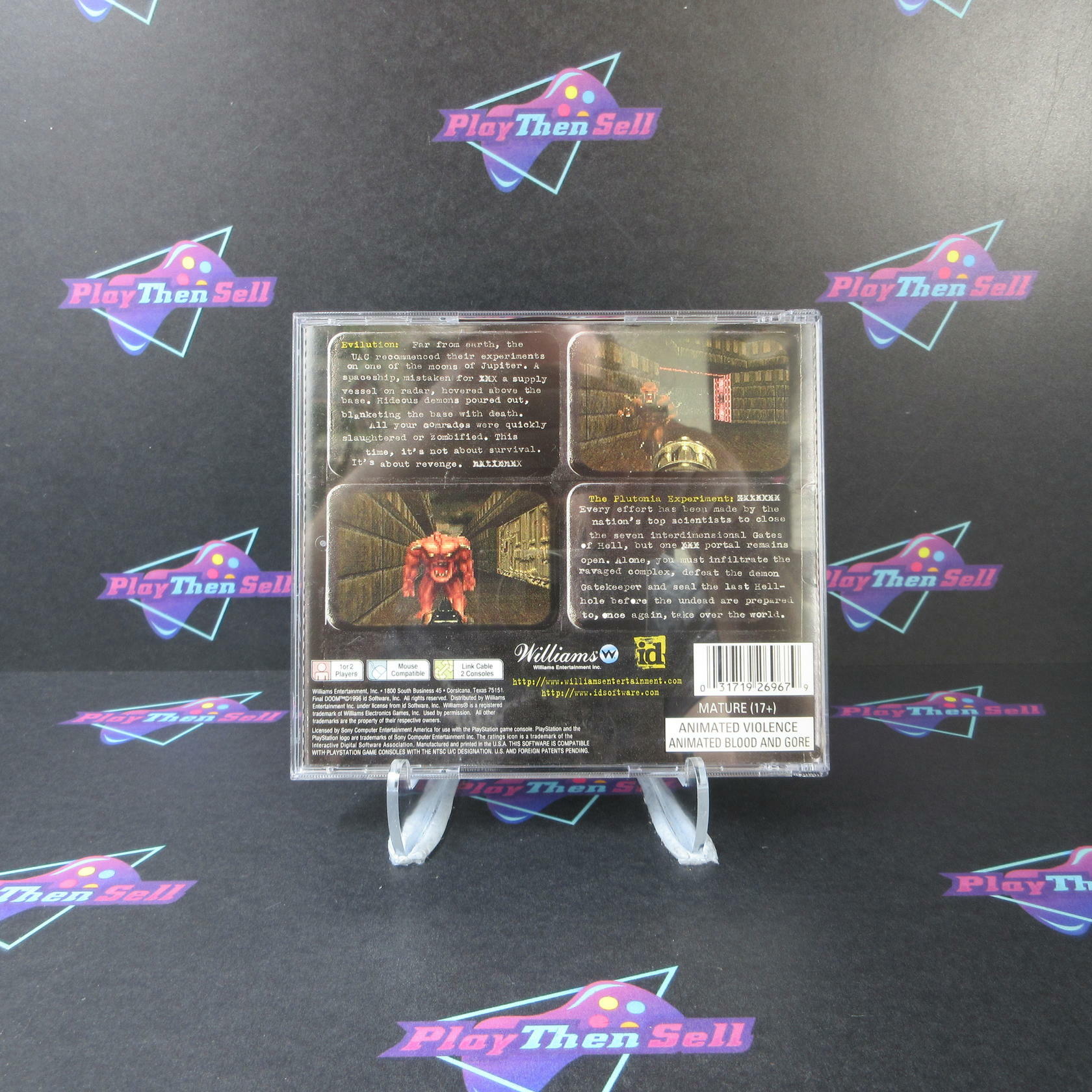 Final Doom PS1 PlayStation 1 + Reg Card - Like New